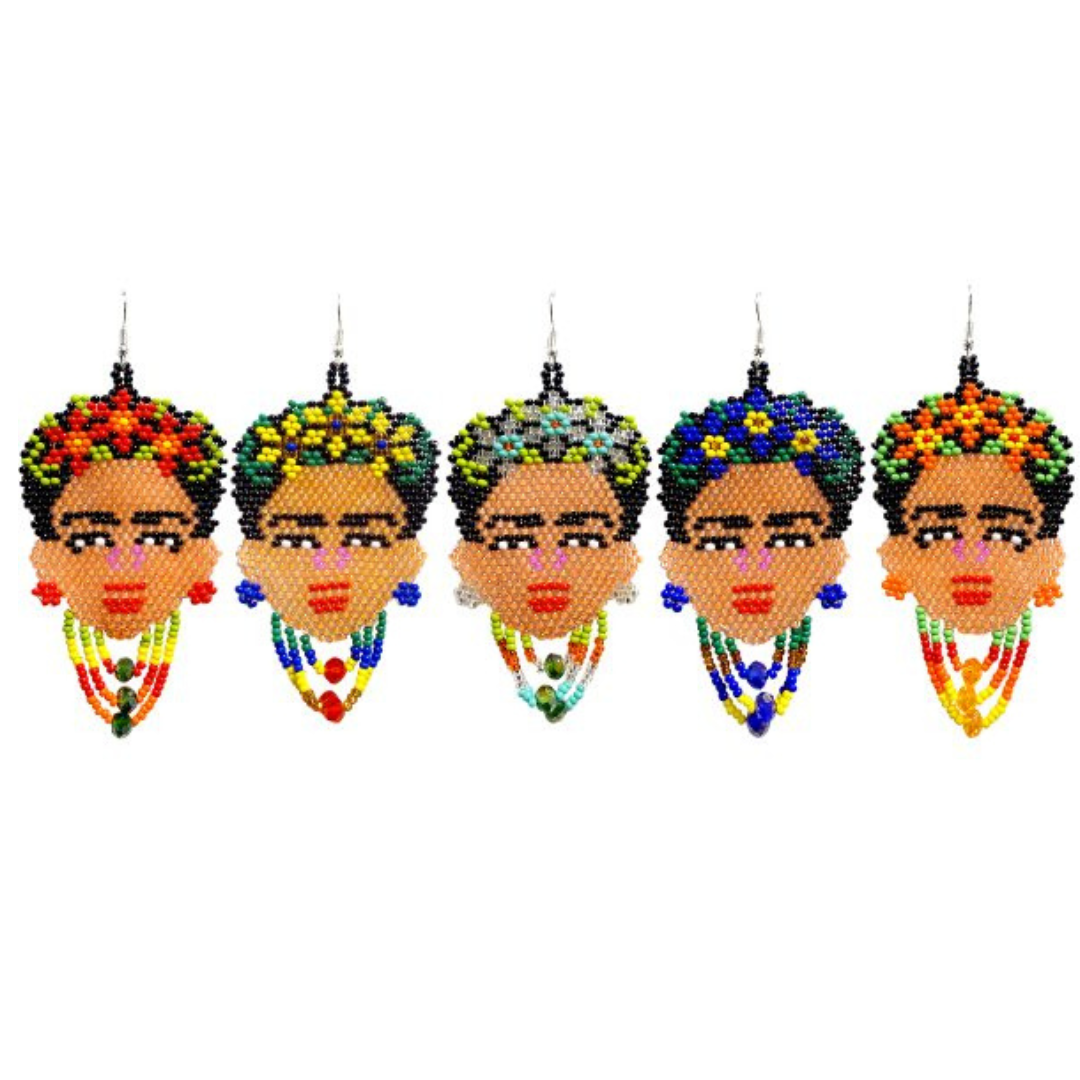 Seed Bead Frida Carita Earrings
