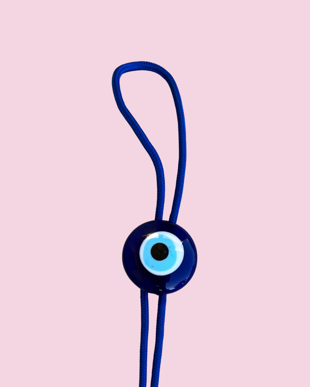 Dark Blue Evil Eye Bolo Tie