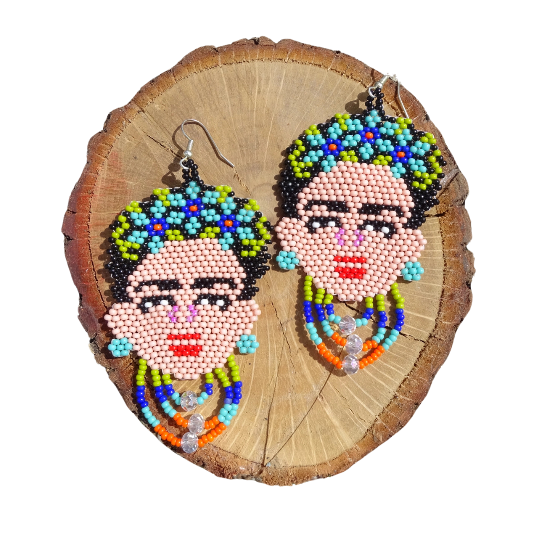 Seed Bead Frida Carita Earrings
