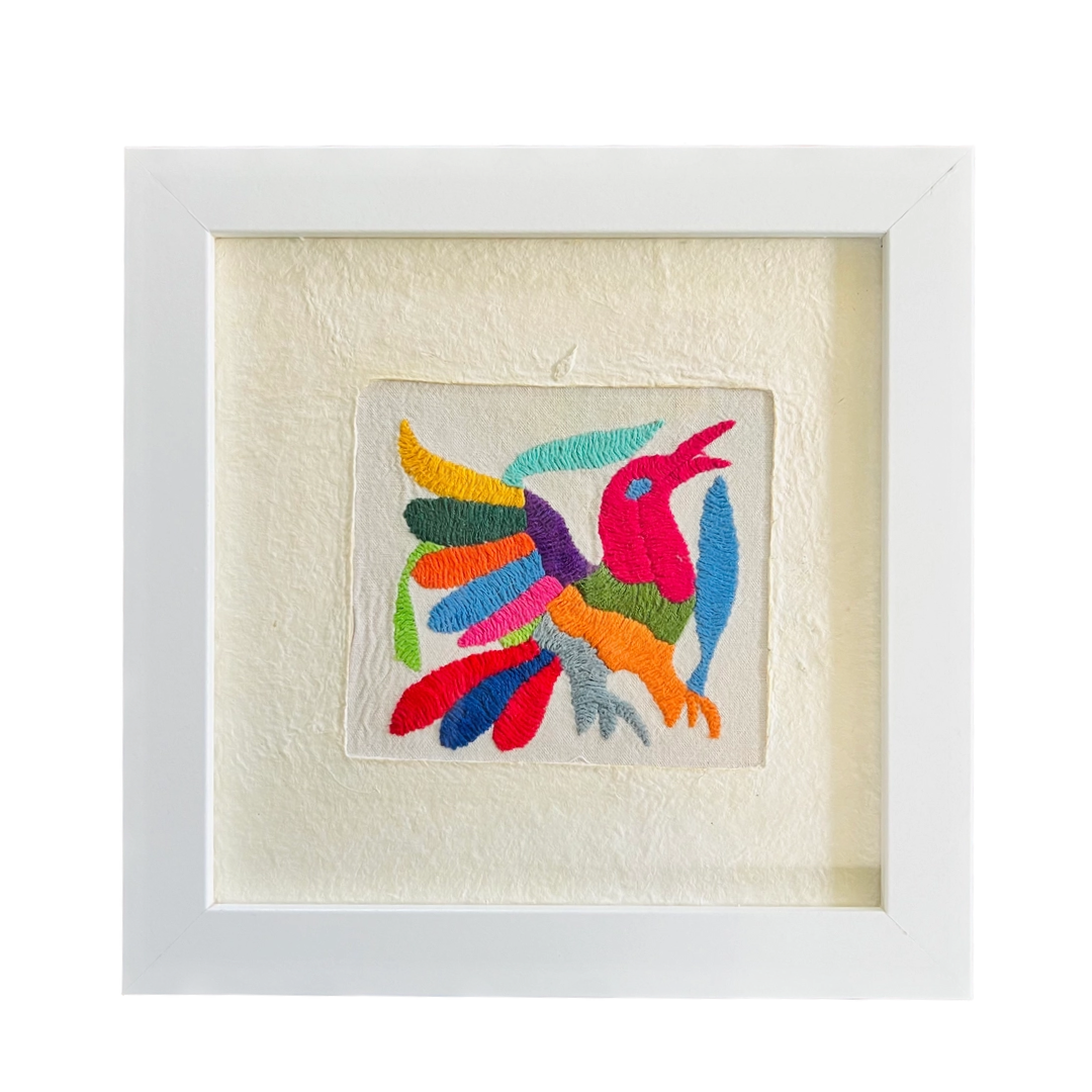 Framed Otomi Embroidery