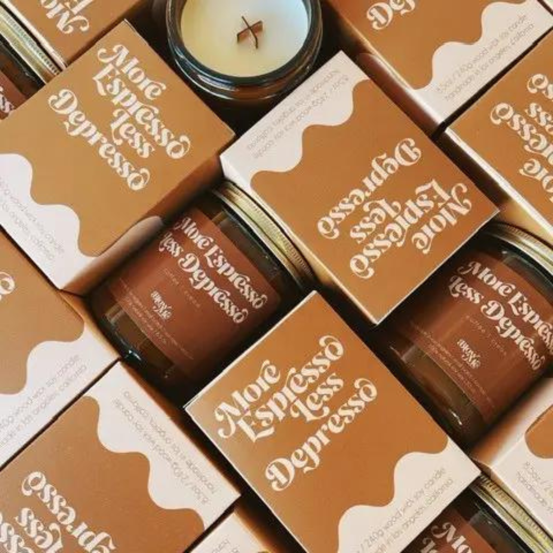 More Espresso Less Depresso Candle