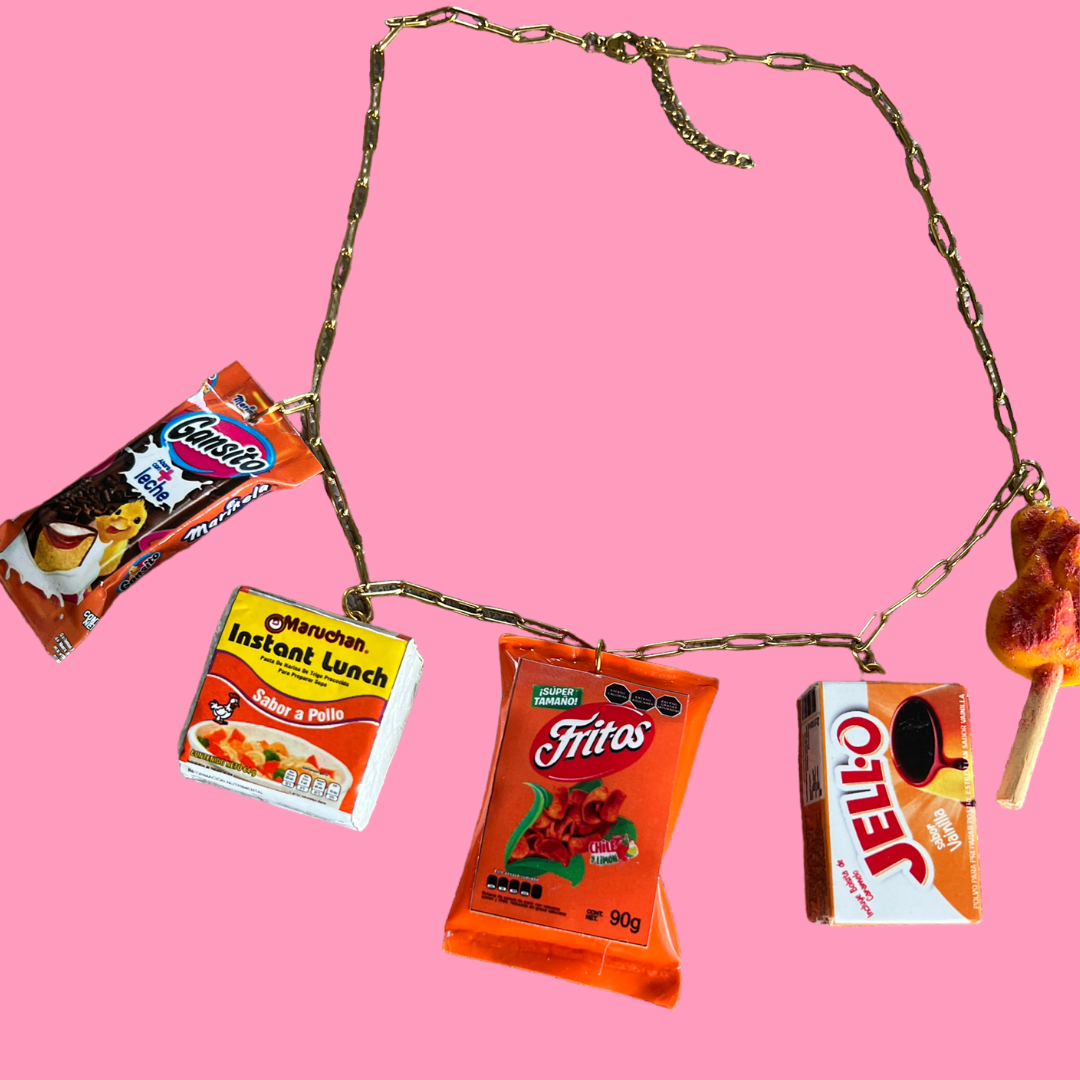 Cultura Charm Necklace- Orange Dreams