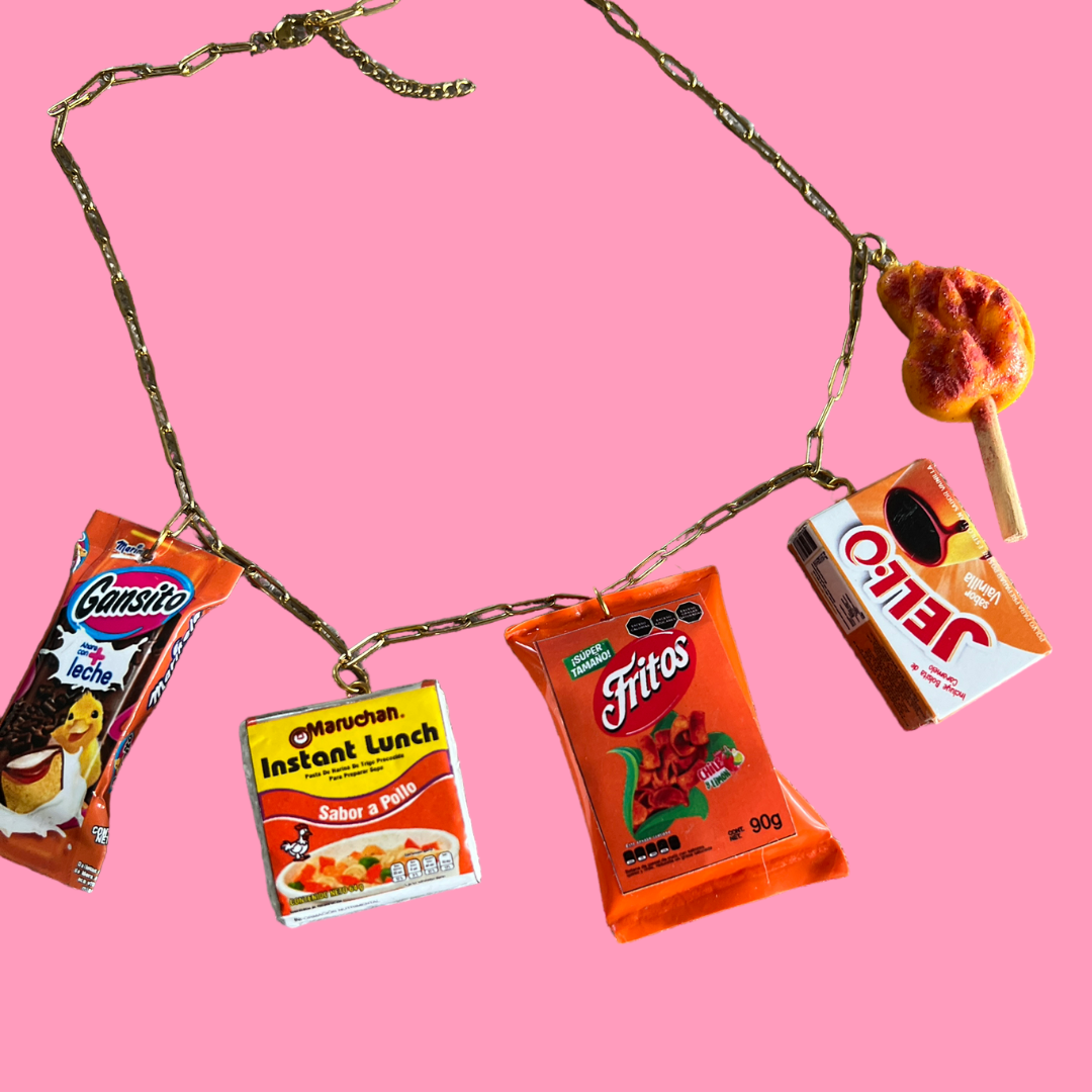 Cultura Charm Necklace- Orange Dreams