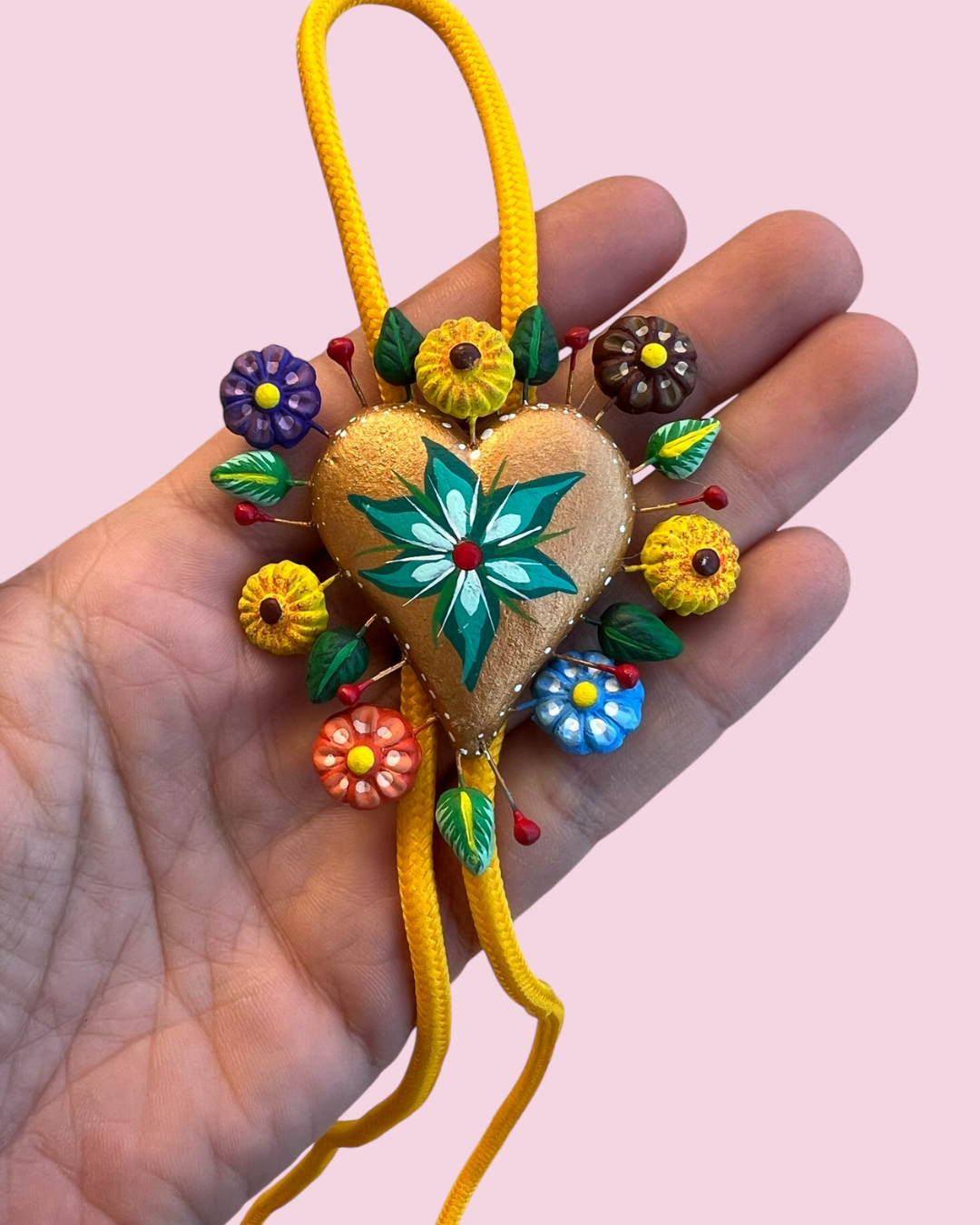 Corazón Tree of Life Bolo Tie - Gold