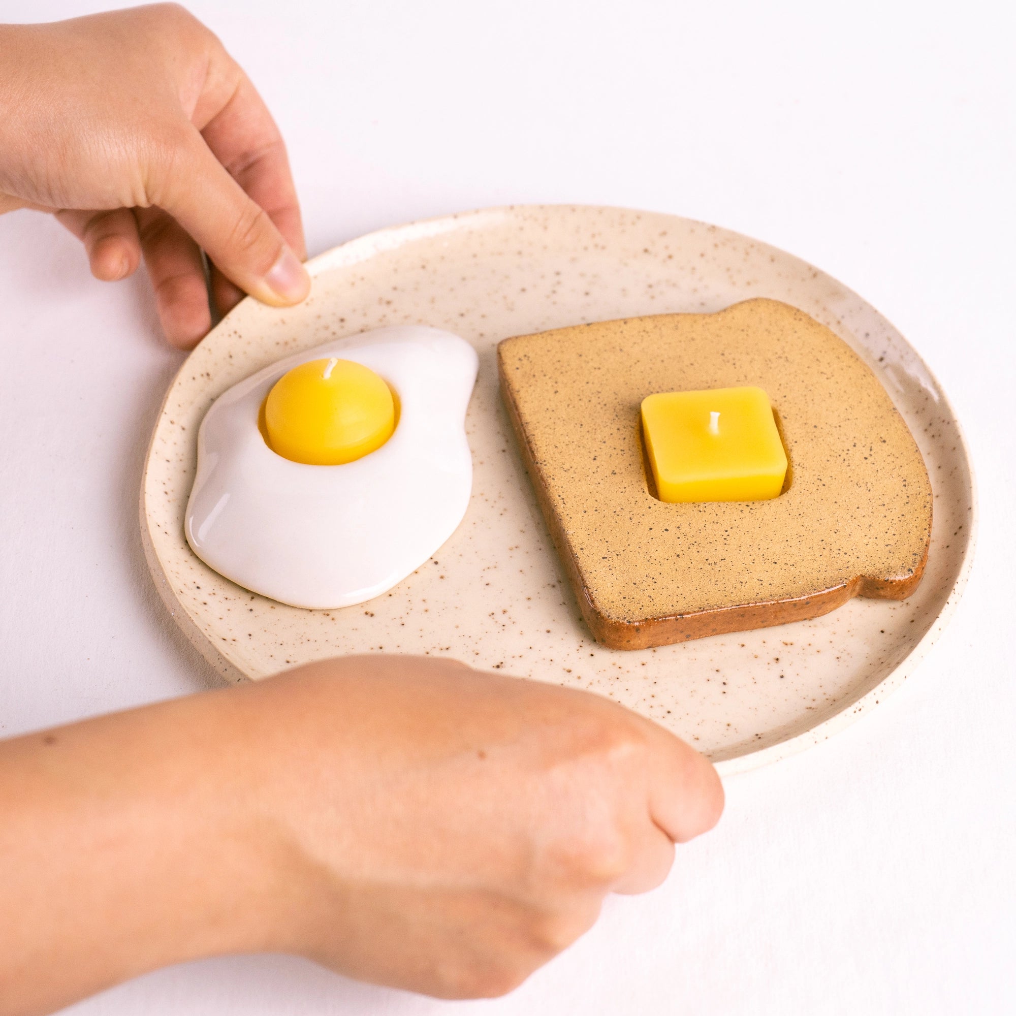 Ceramic Egg Candle Holder