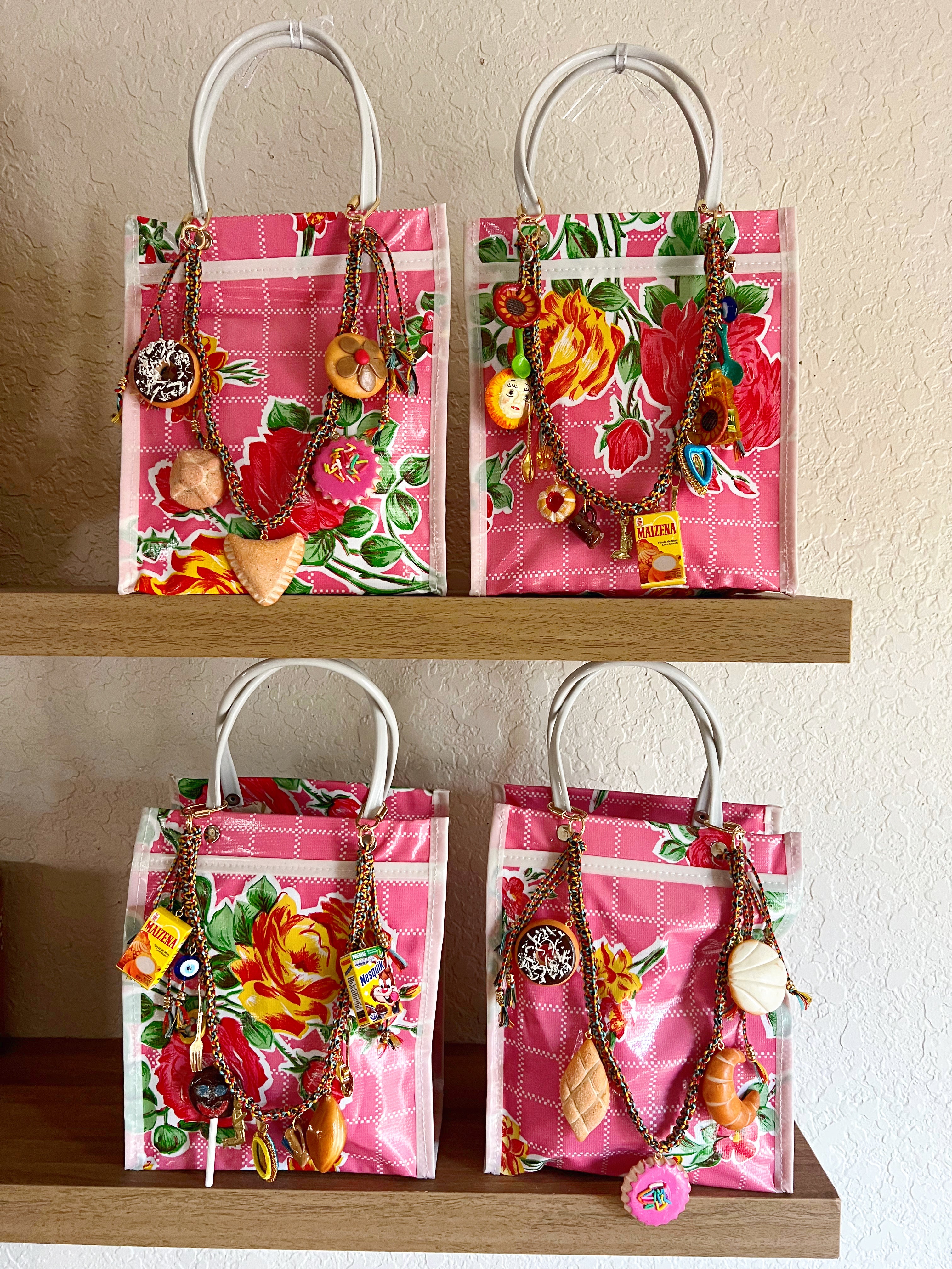 Mini Pink Oilcloth Bag