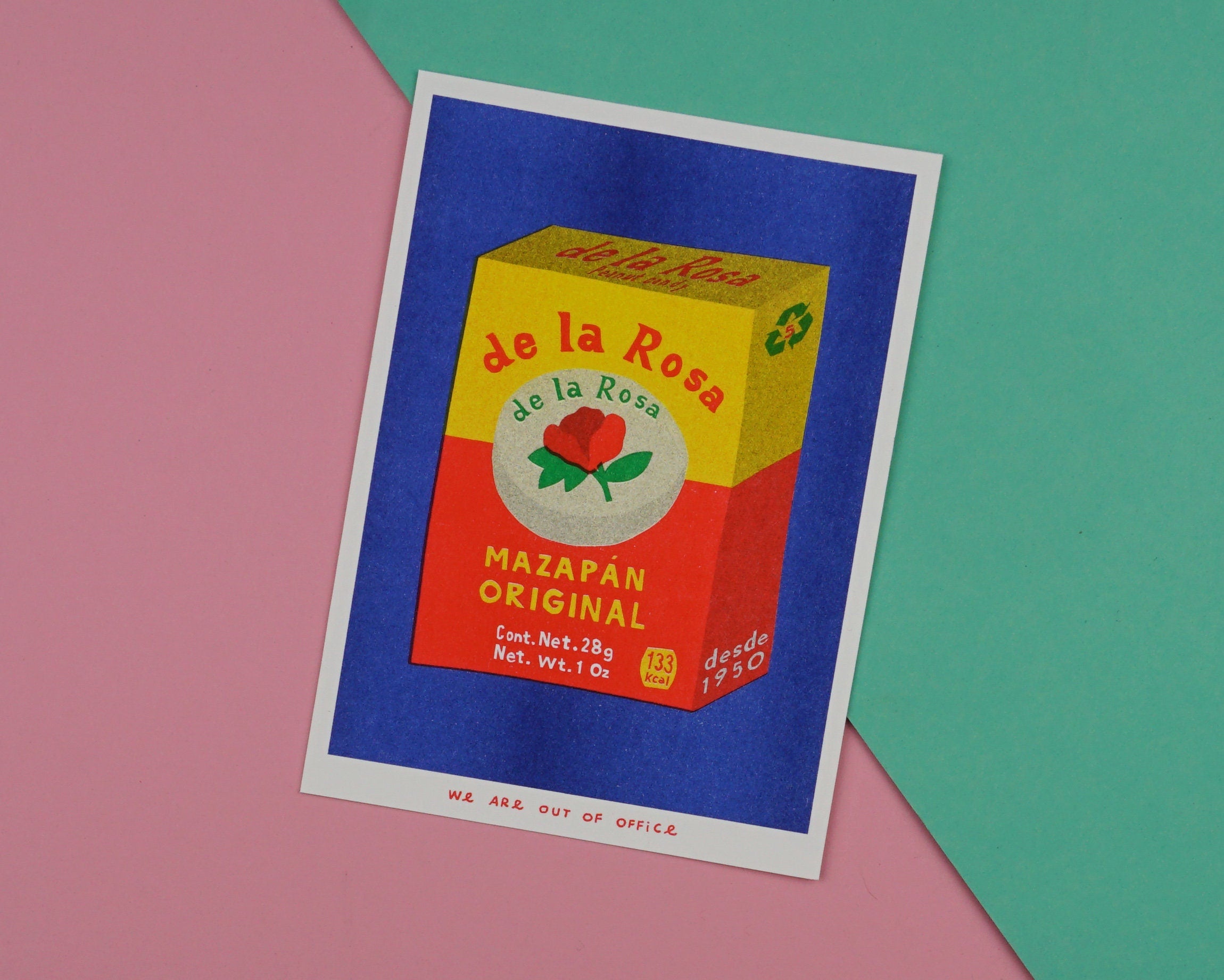 Mazapan Risograph Print