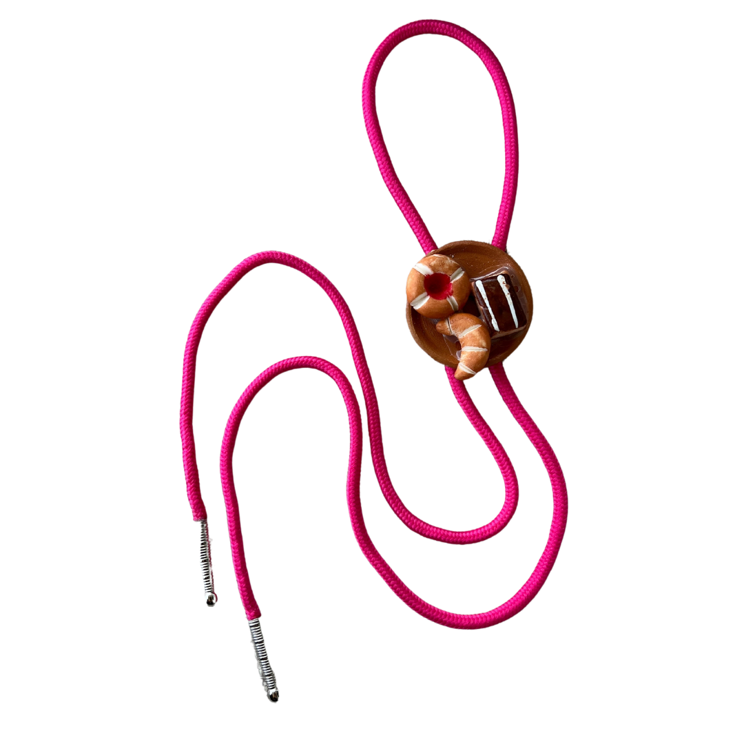 Pan Dulce Hot Pink Bolo Tie