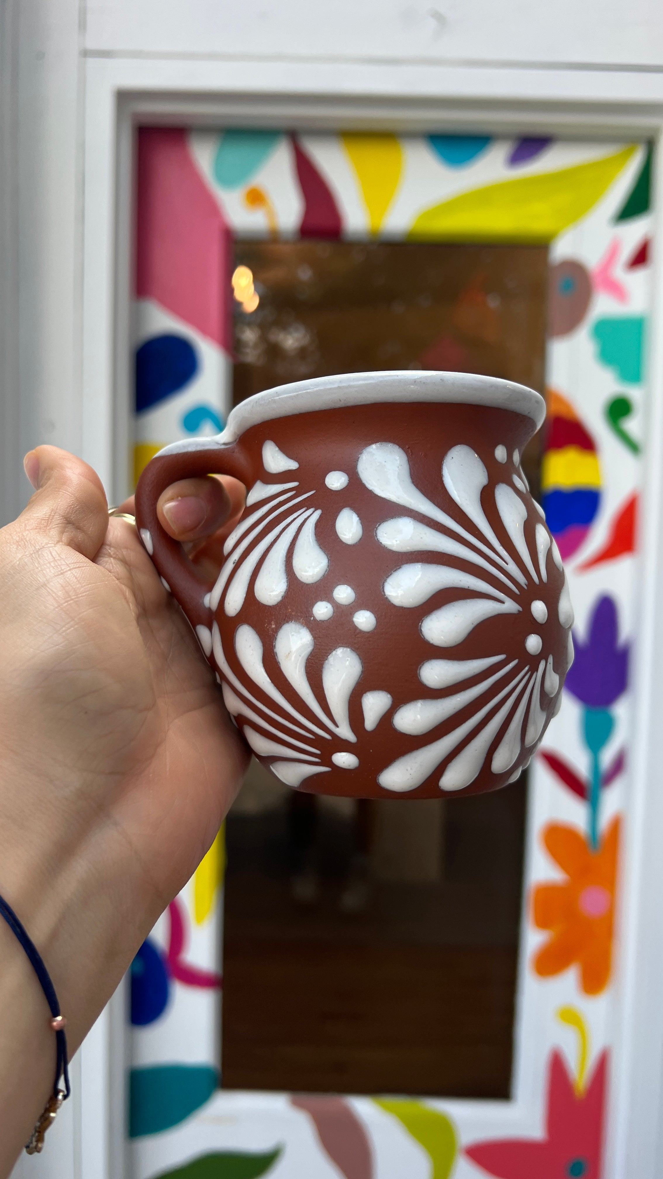 White on Barro Coffee Cup