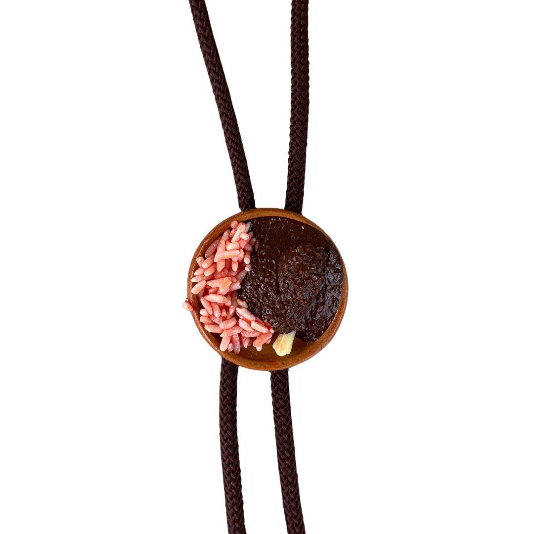 Molo Drumstick Plato Navy Bolo Tie