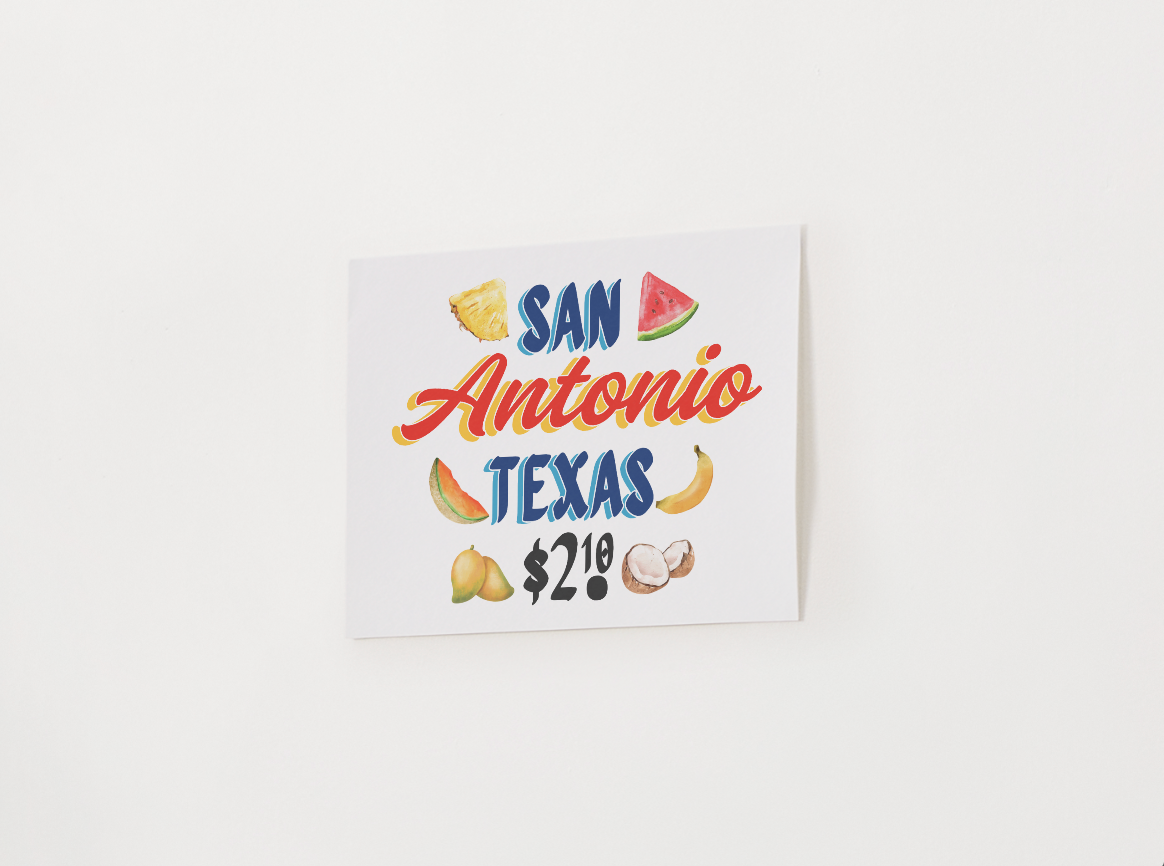 San Antonio Fruteria Print