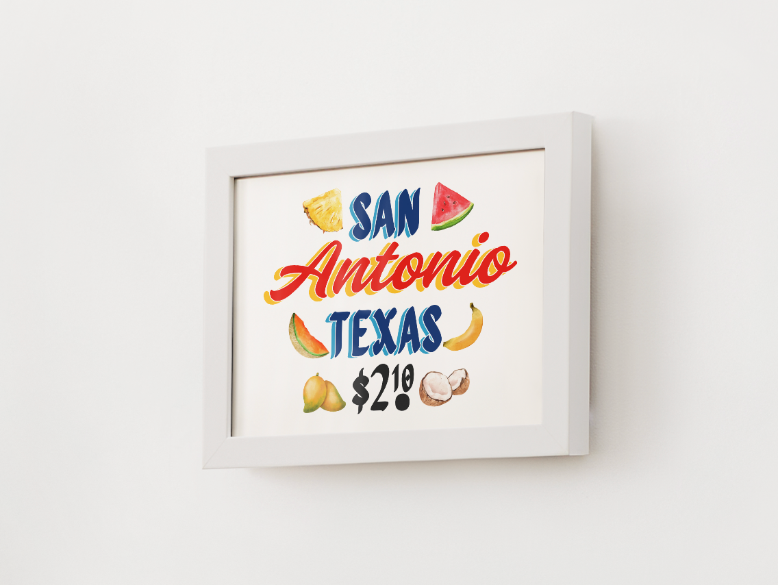 San Antonio Fruteria Print