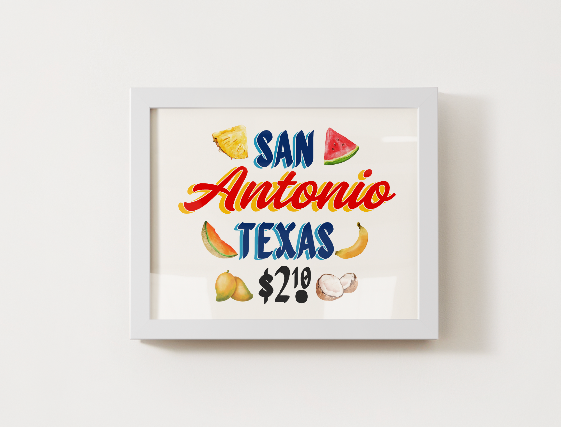 San Antonio Fruteria Print