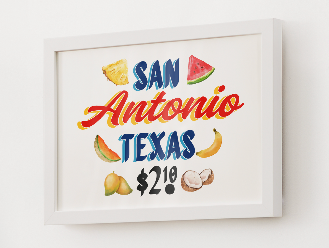 San Antonio Fruteria Print