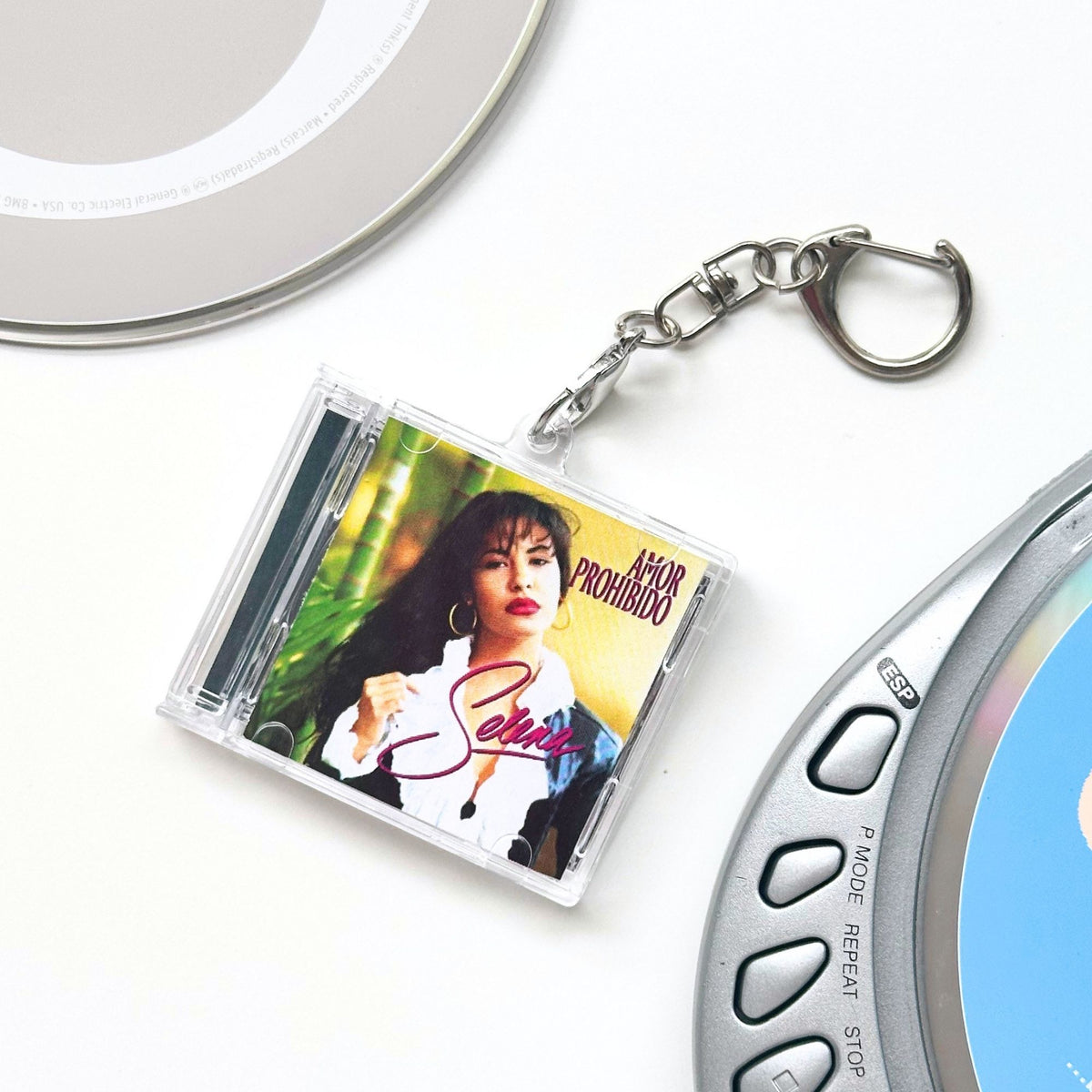 'hit Clips' Mini Selena Amor Prohibido Cd Case Keychain