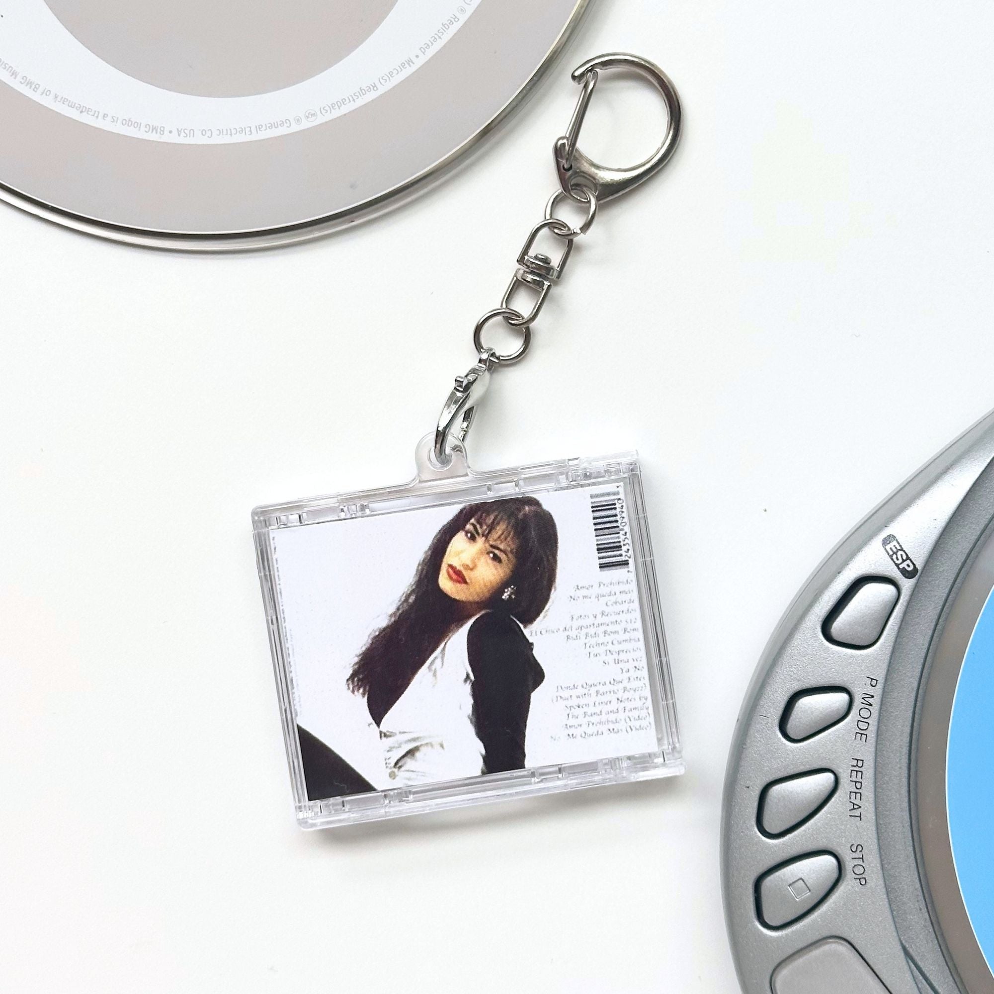 'hit Clips' Mini Selena Amor Prohibido Cd Case Keychain