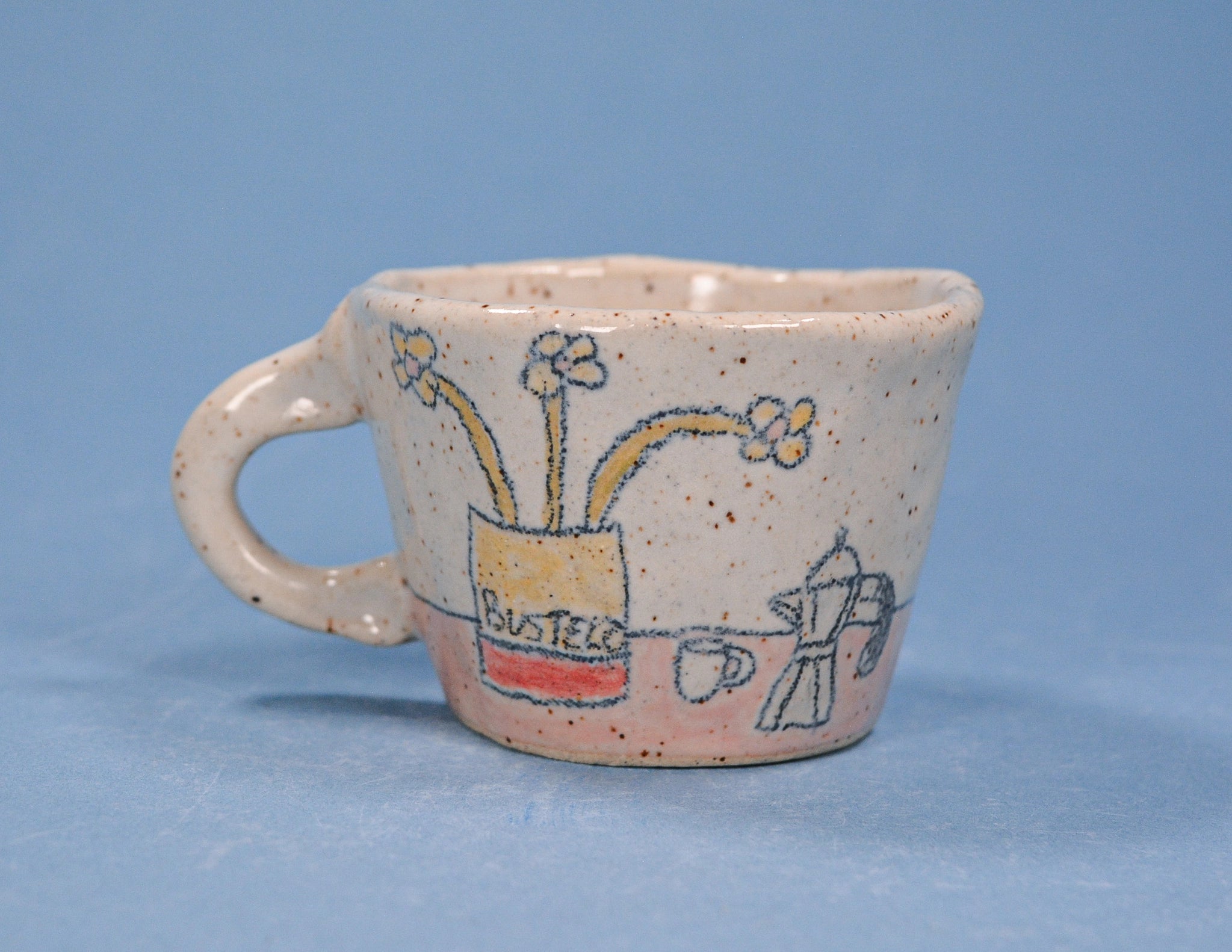 Handmade Still Life Espresso Cup 2-4 oz.
