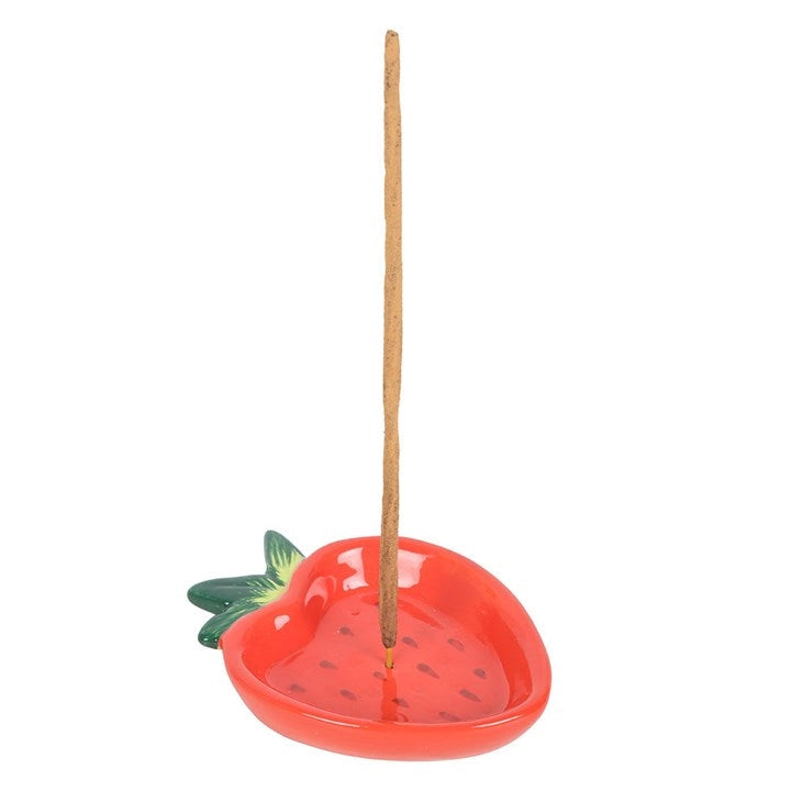 Strawberry Ceramic Incense Holder Plate