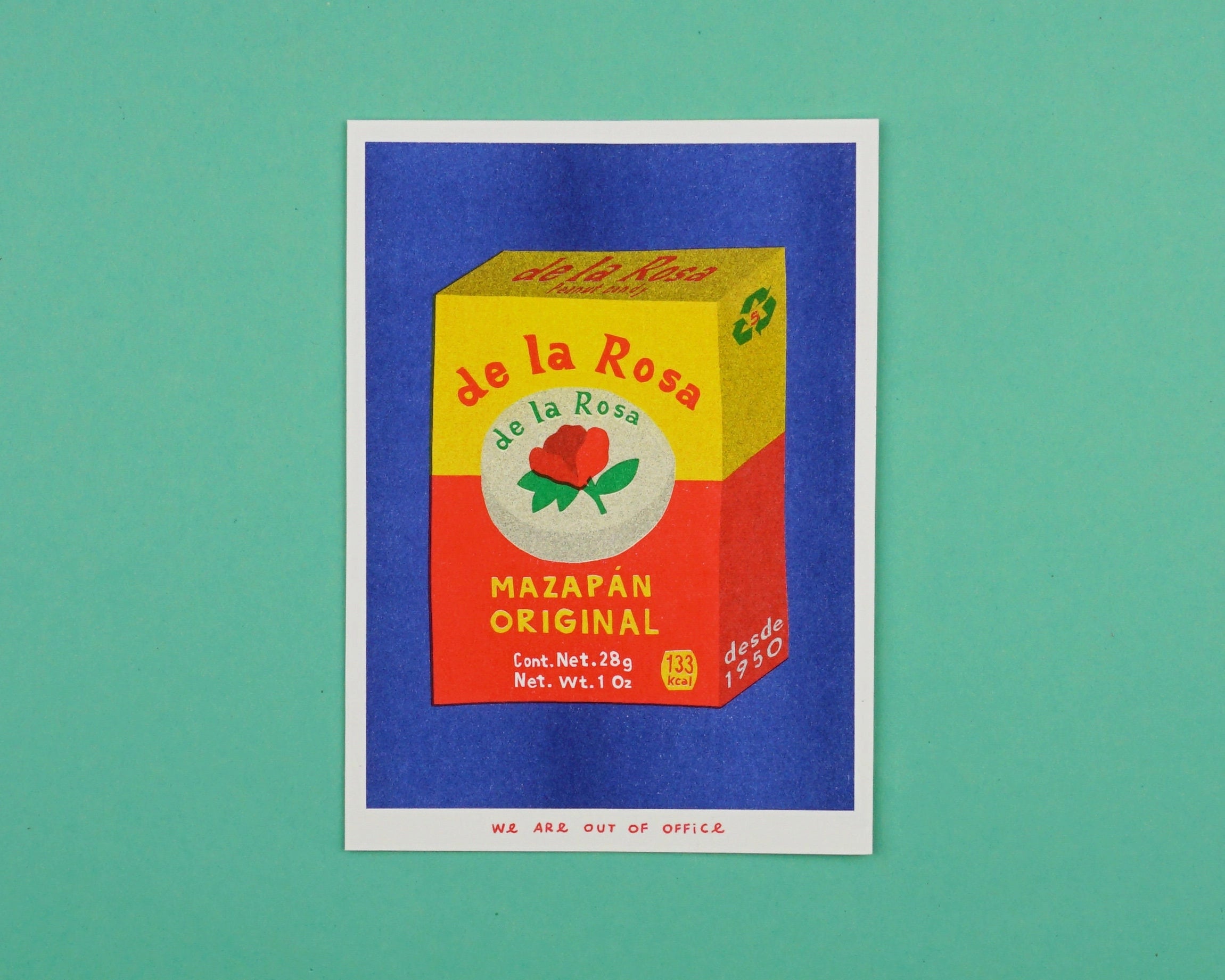 Mazapan Risograph Print