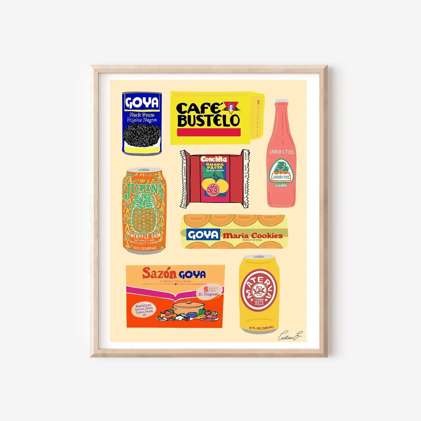Hispanic Food Art Print