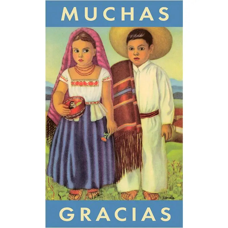 Muchas Gracias Vintage Image Magnet