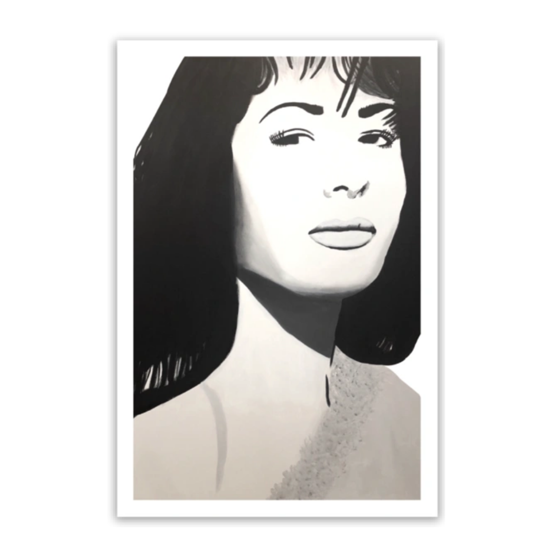 Black & White Reina Sticker