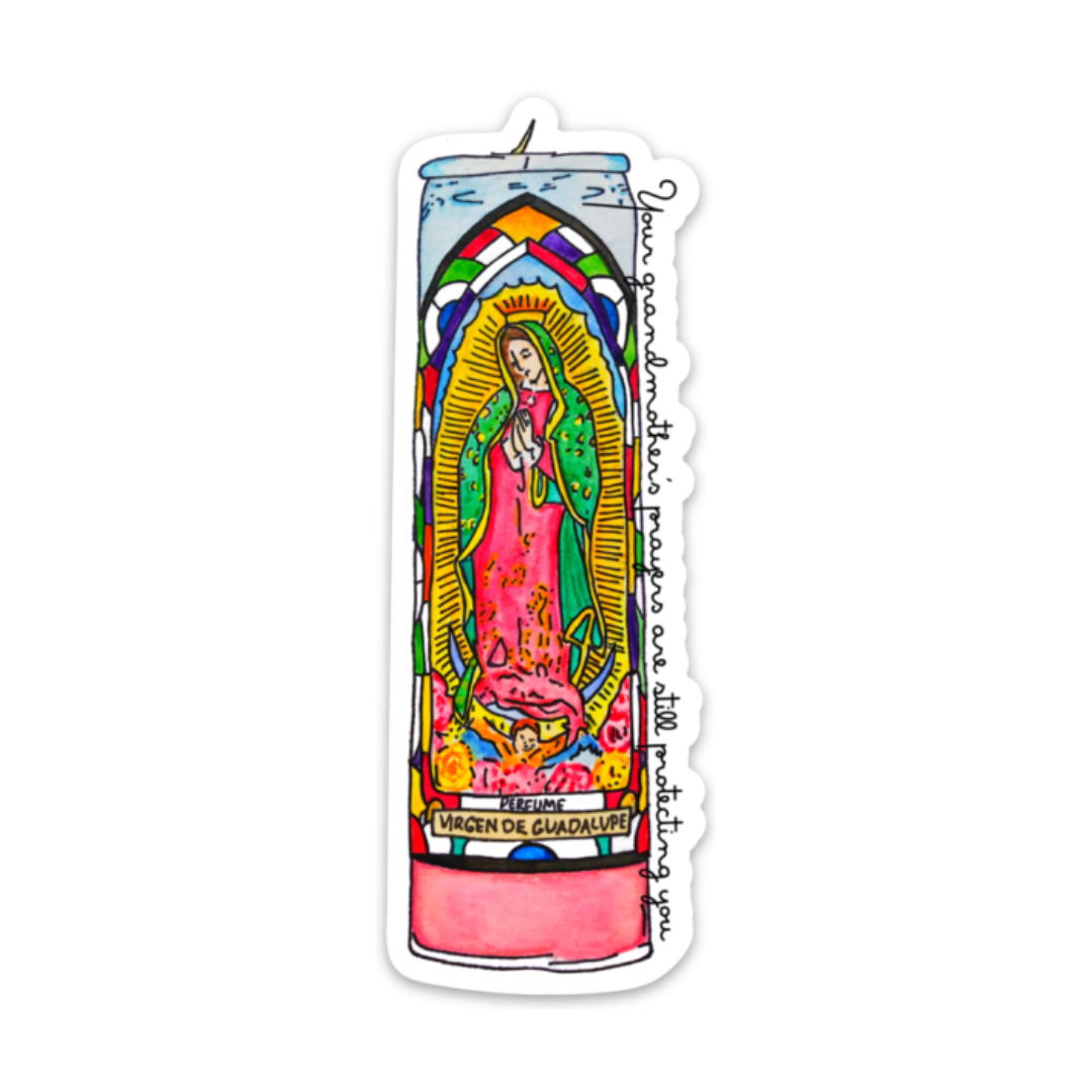 Grandmother's Prayers Candle Sticker
