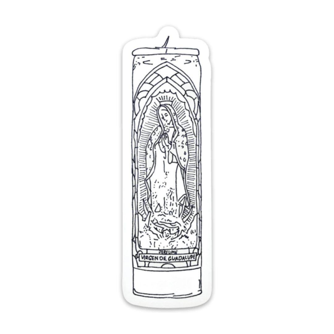 Black & White Prayer Candle Sticker