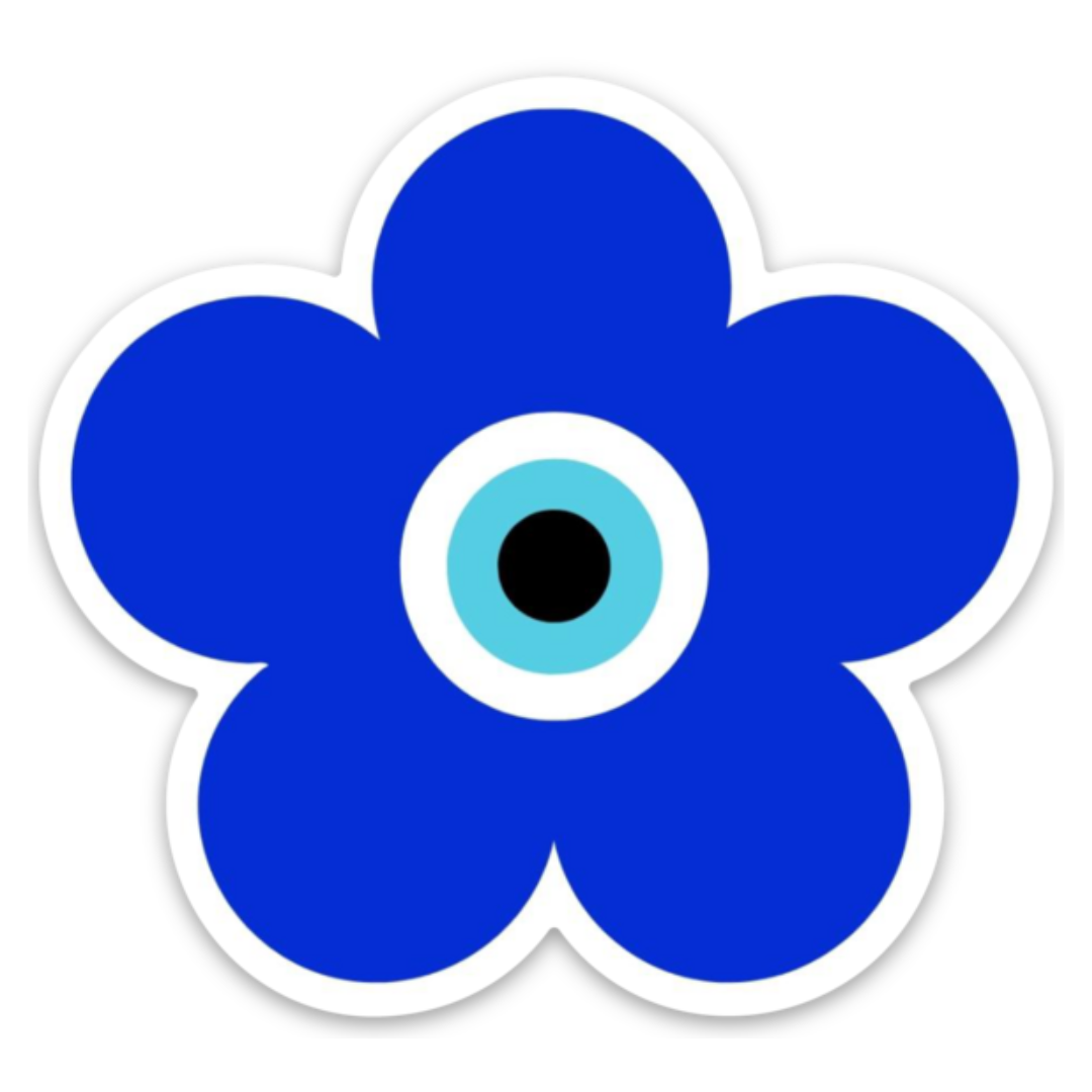 Evil Eye Flower Sticker – Cultura Campaign