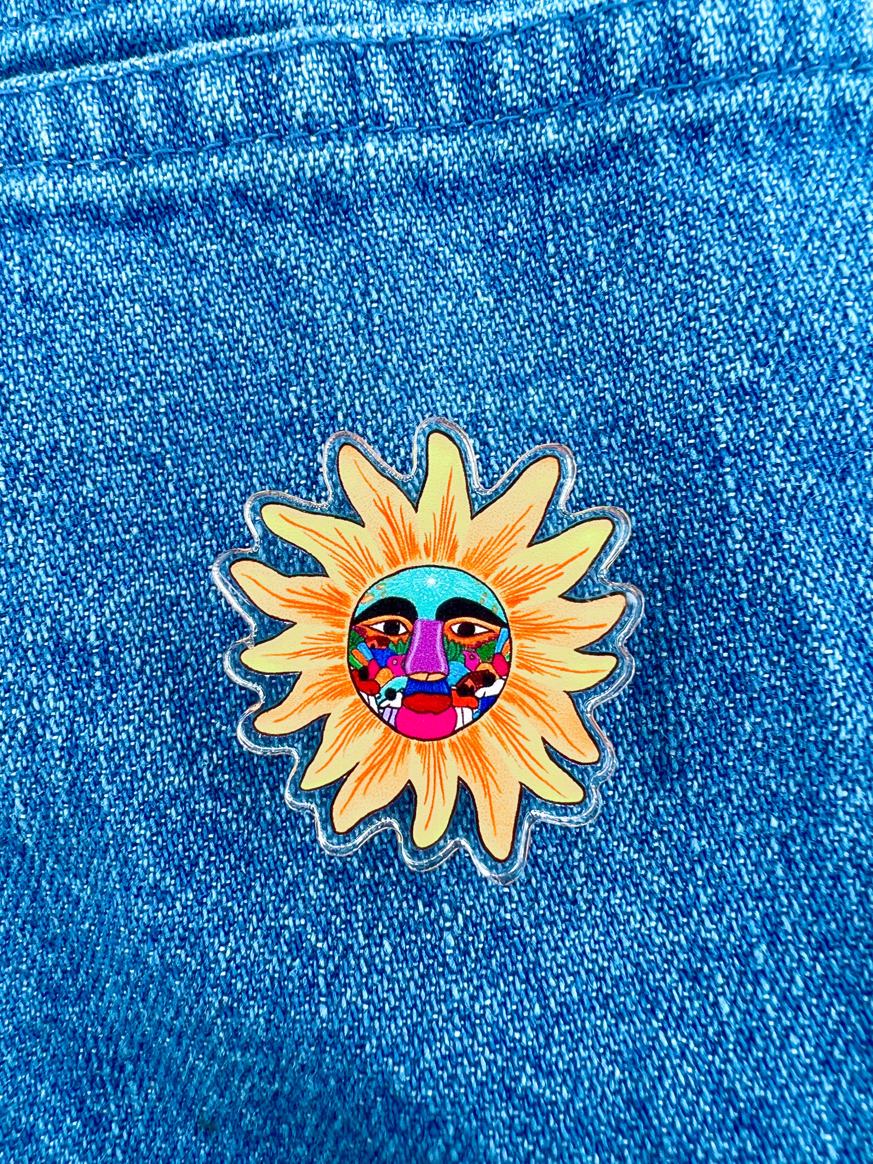 Sol Acrylic Pin