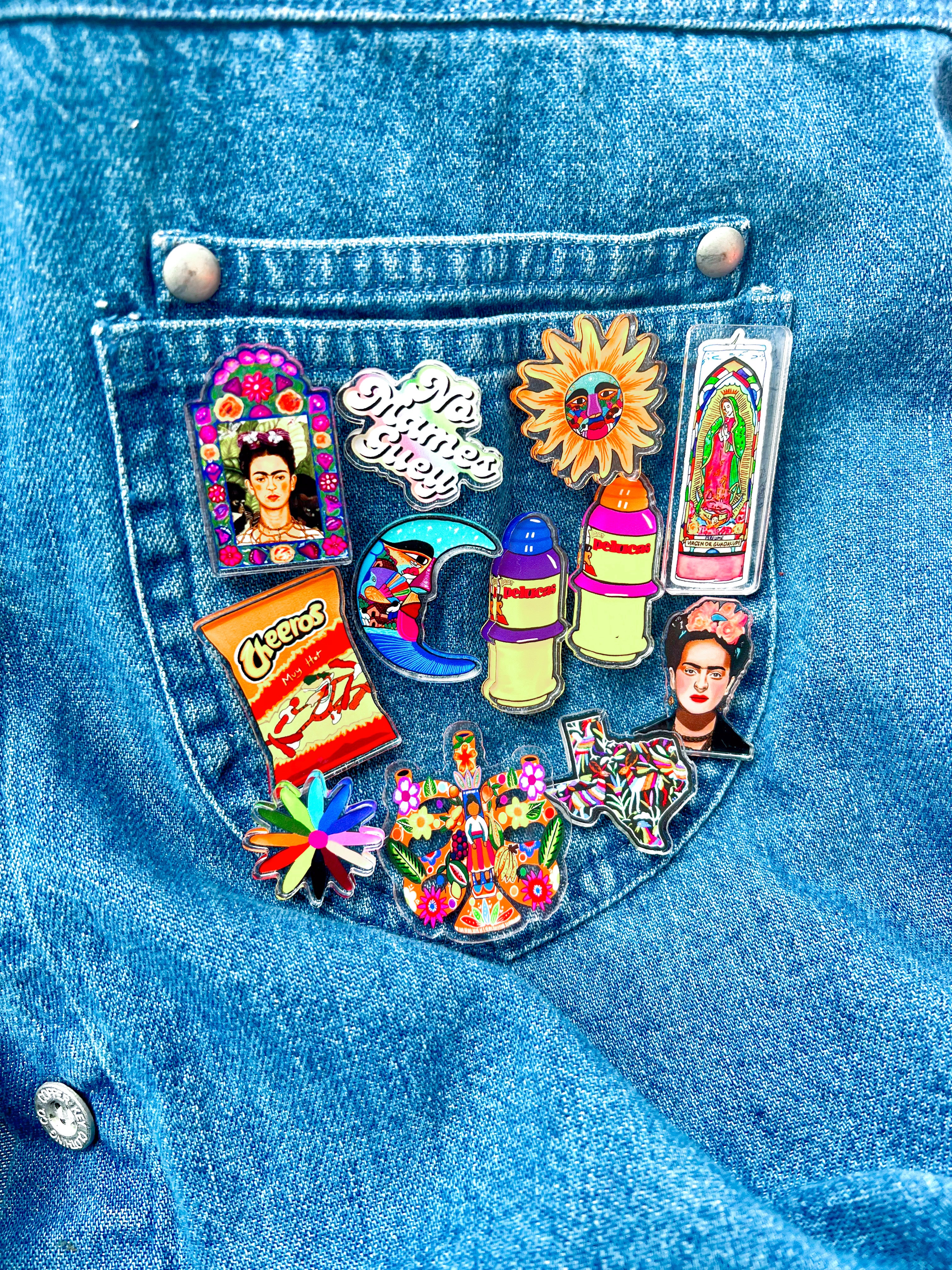 Luna Acrylic Pin
