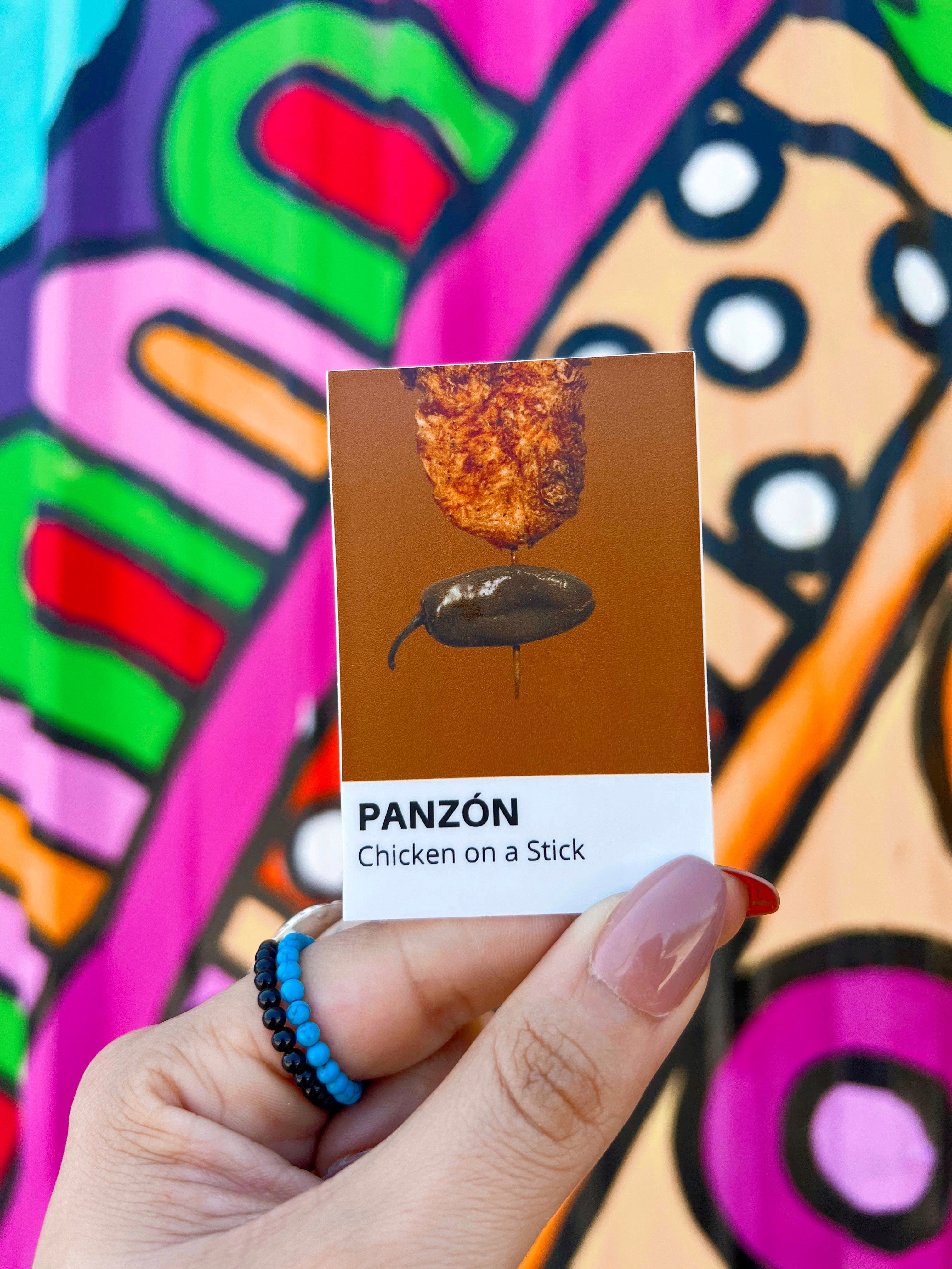 Chicken on a Stick Panzon Print or Sticker