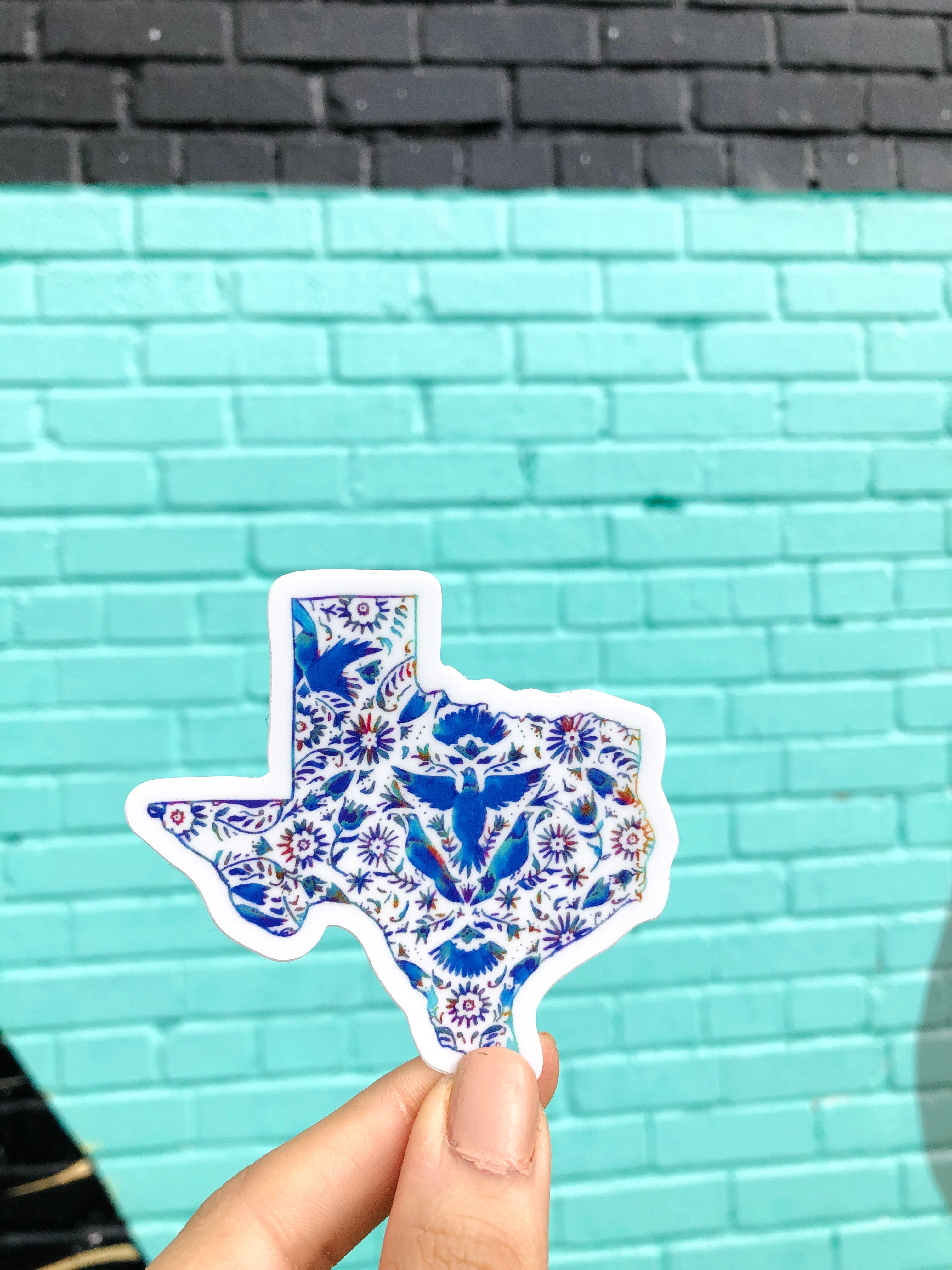 Blue Otomi Texas Sticker