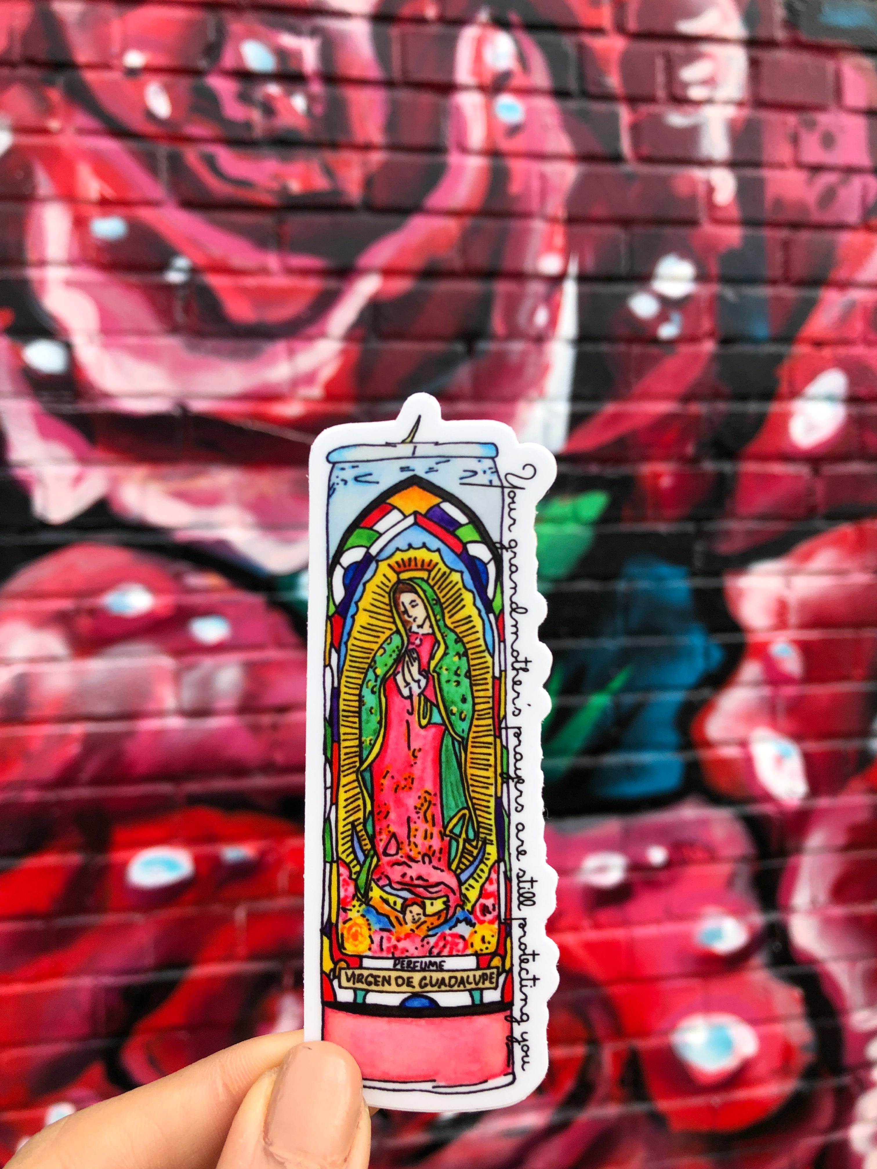 Grandmother's Prayers Candle Sticker