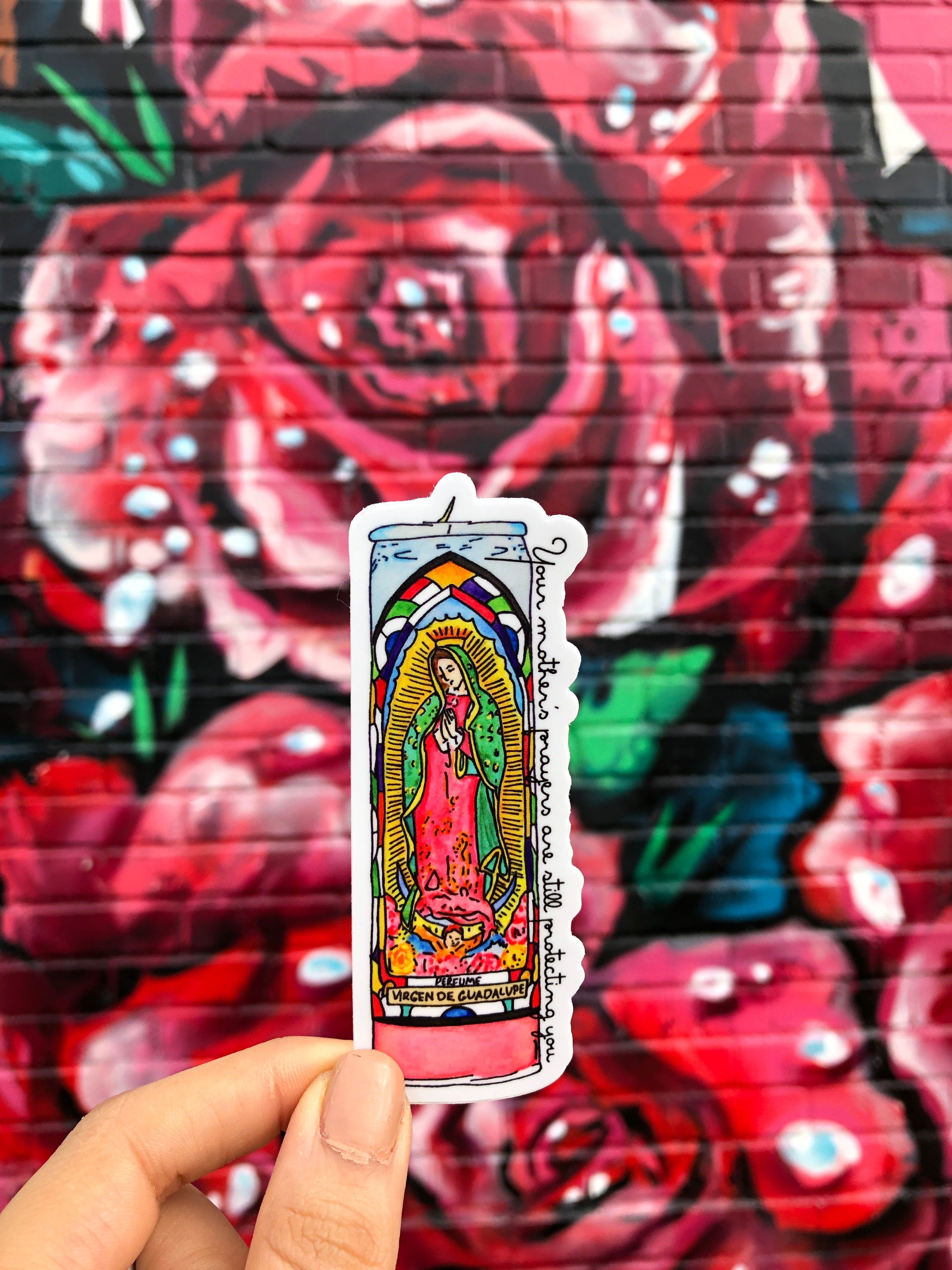 Mother's Prayers Candle Sticker