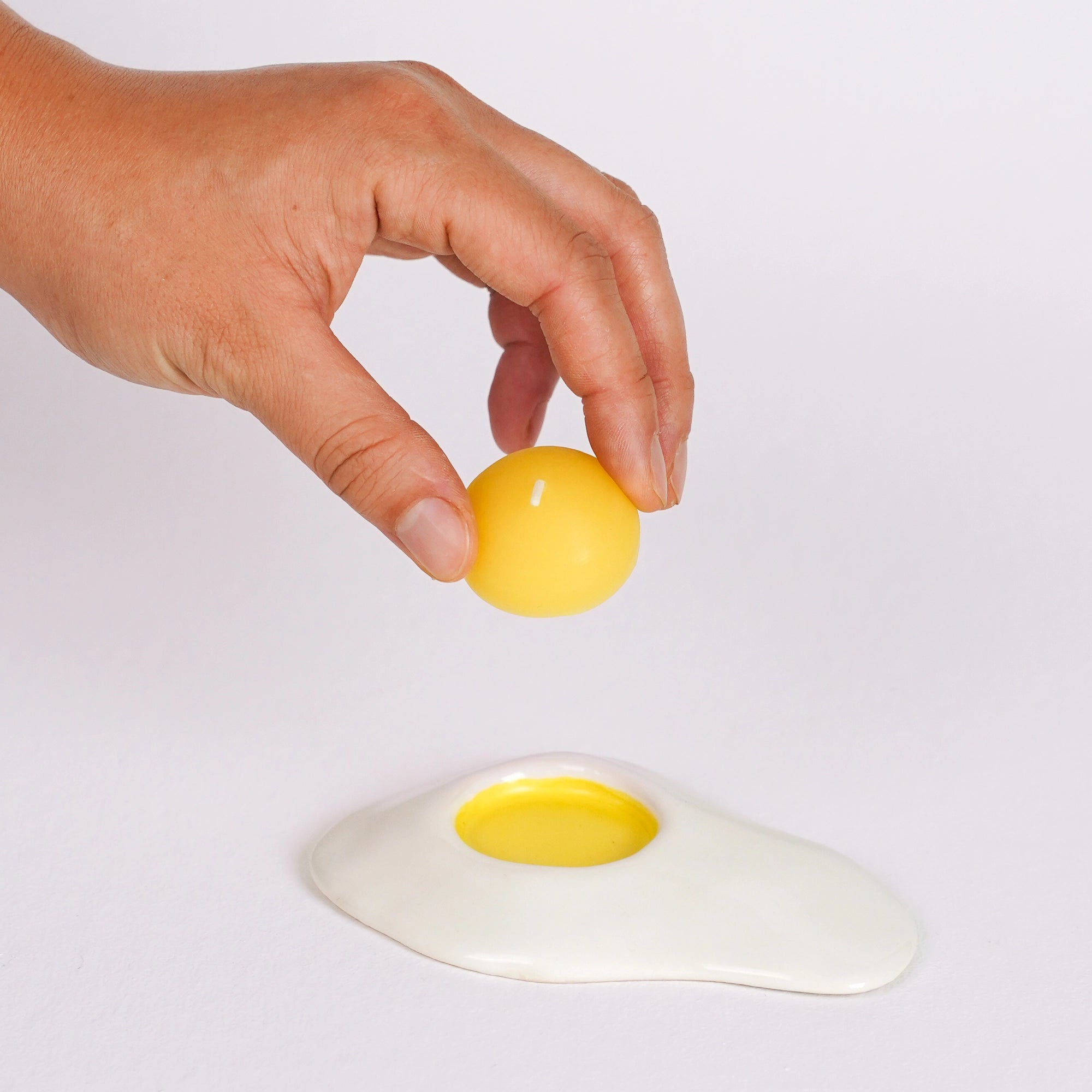 Ceramic Egg Candle Holder
