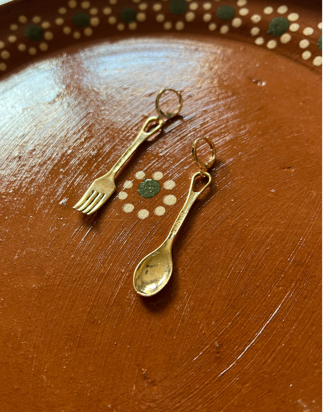 18k Gold Filled Spoon & Fork Earrings