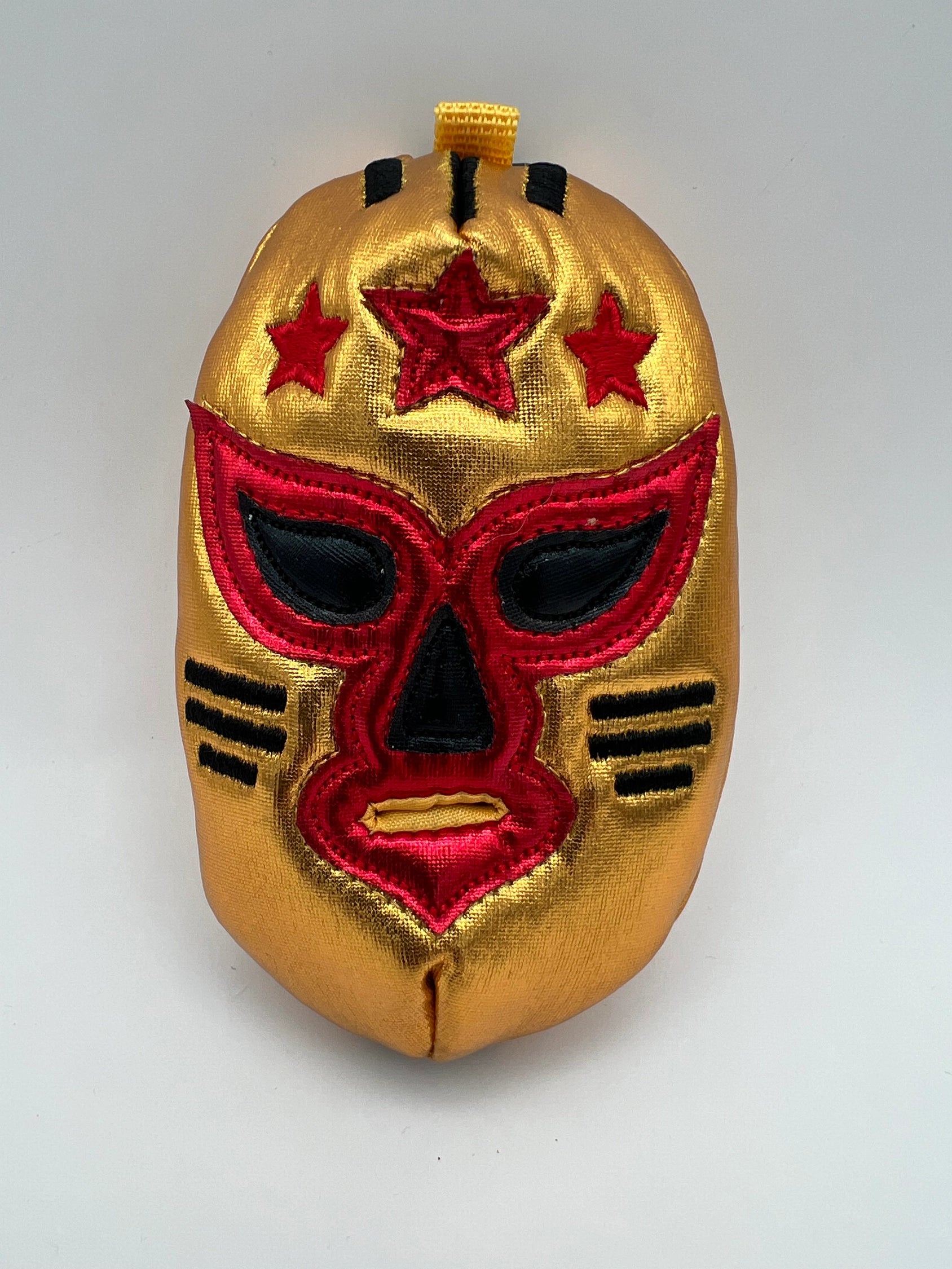 Luchador Doggy Poop Bag - Gold