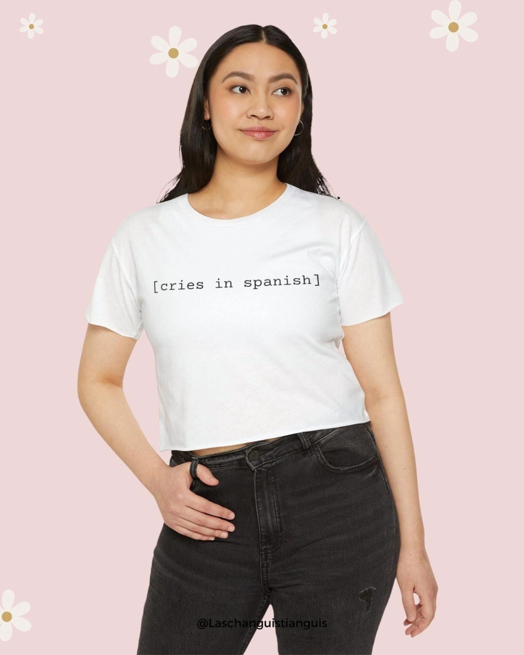Latina Cries in Spanish Meme Crop Top - Telenovela Tee