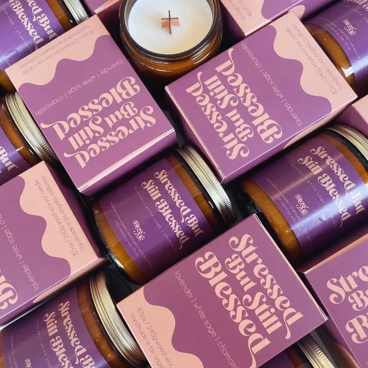 Stressed But Still Blessed Candle