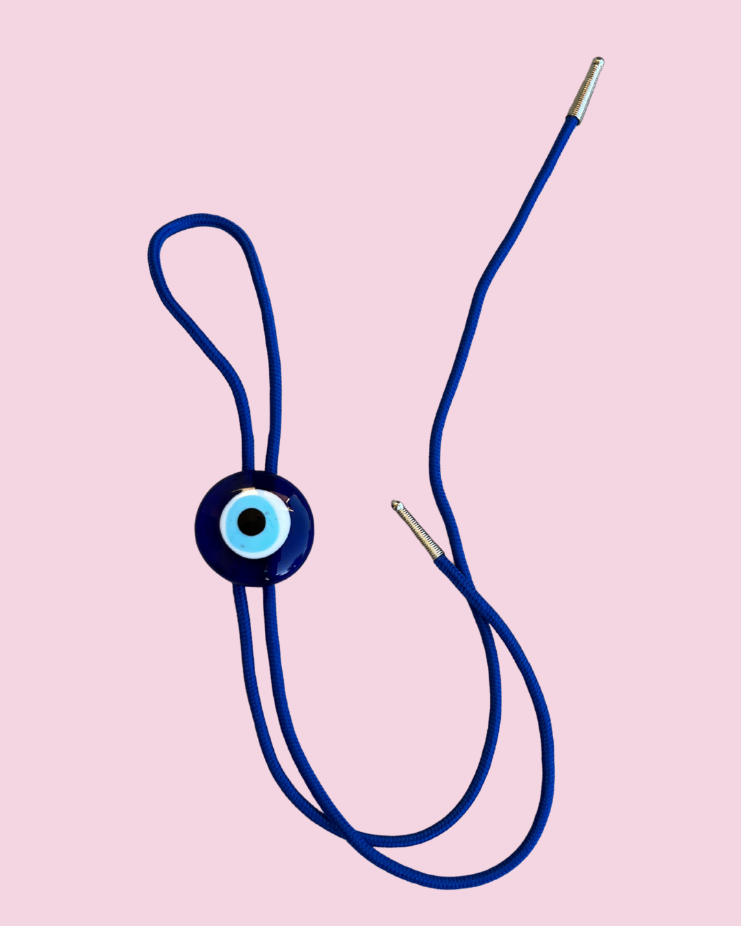 Dark Blue Evil Eye Bolo Tie