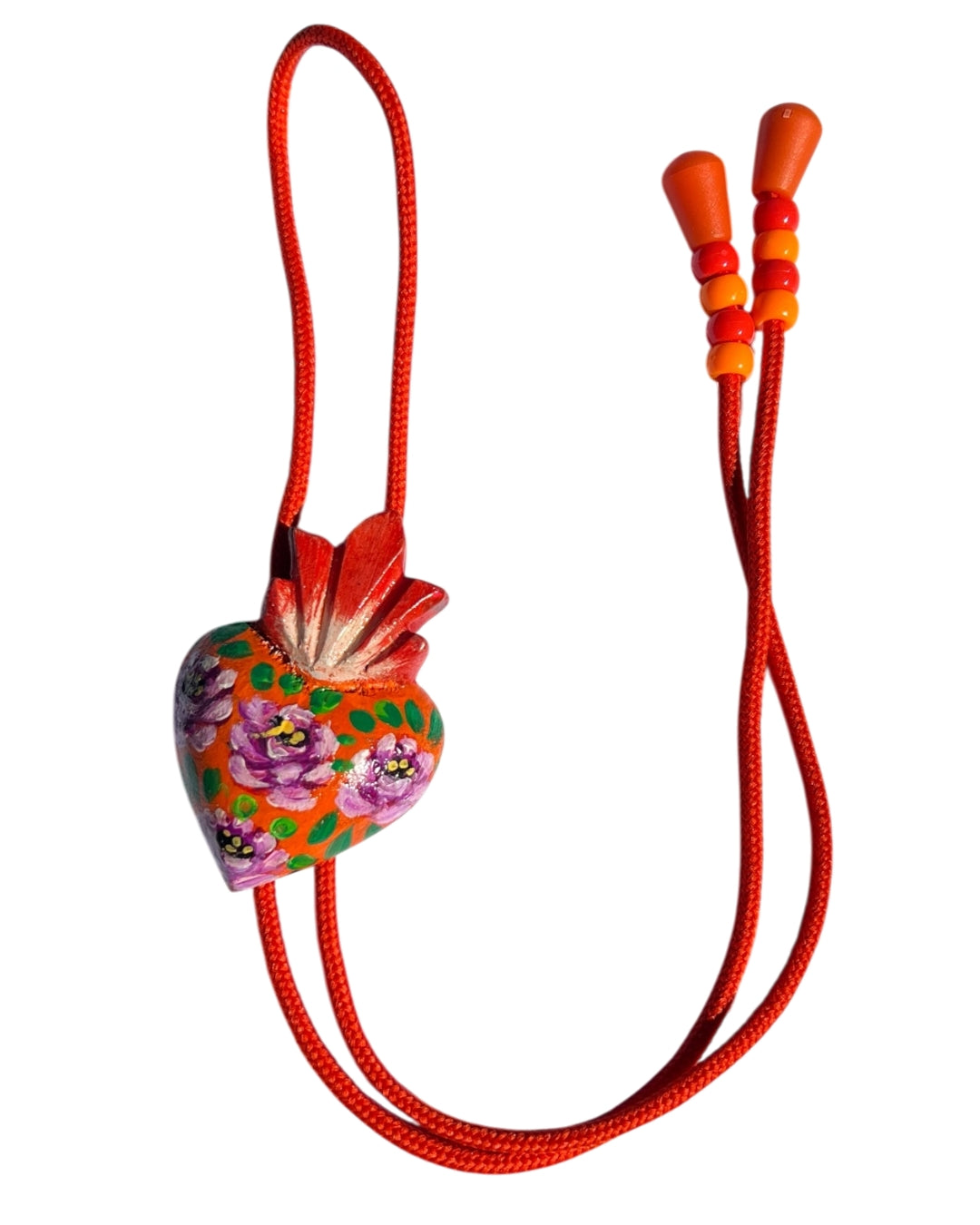 Handpainted Heart Bolo Ties