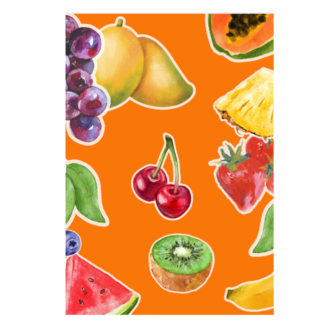 Fruta Oilcloth Wrapping Paper