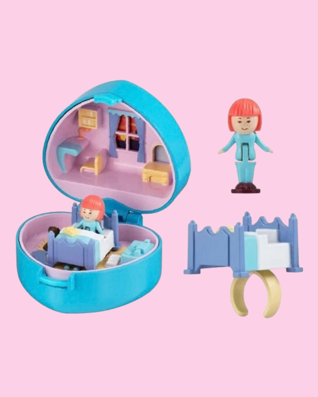 Official Polly Pocket Mini Ring Compact