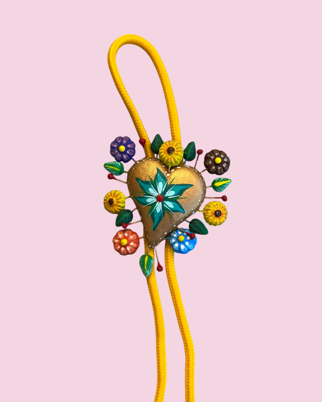 Corazón Tree of Life Bolo Tie - Gold