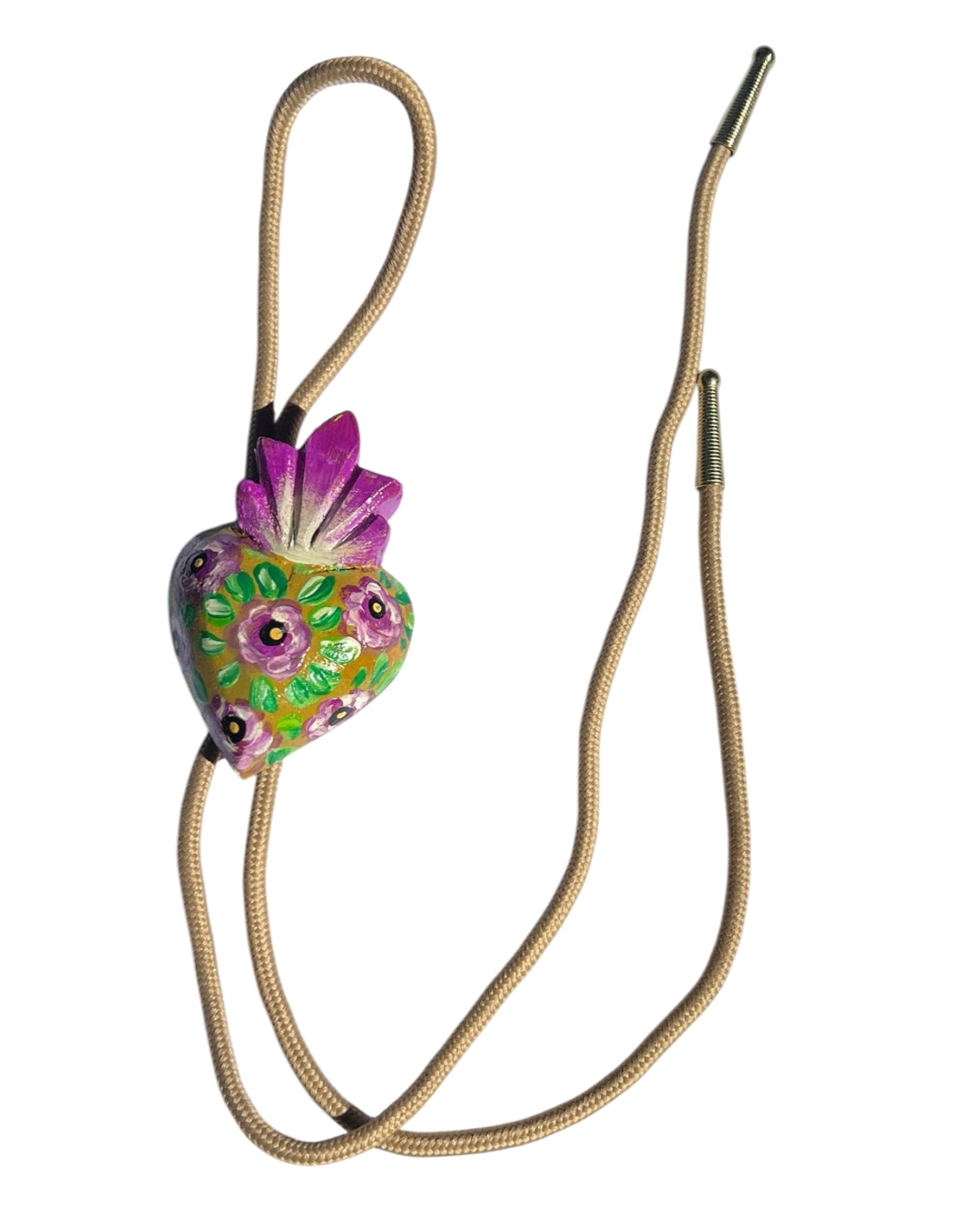 Handpainted Heart Bolo Ties