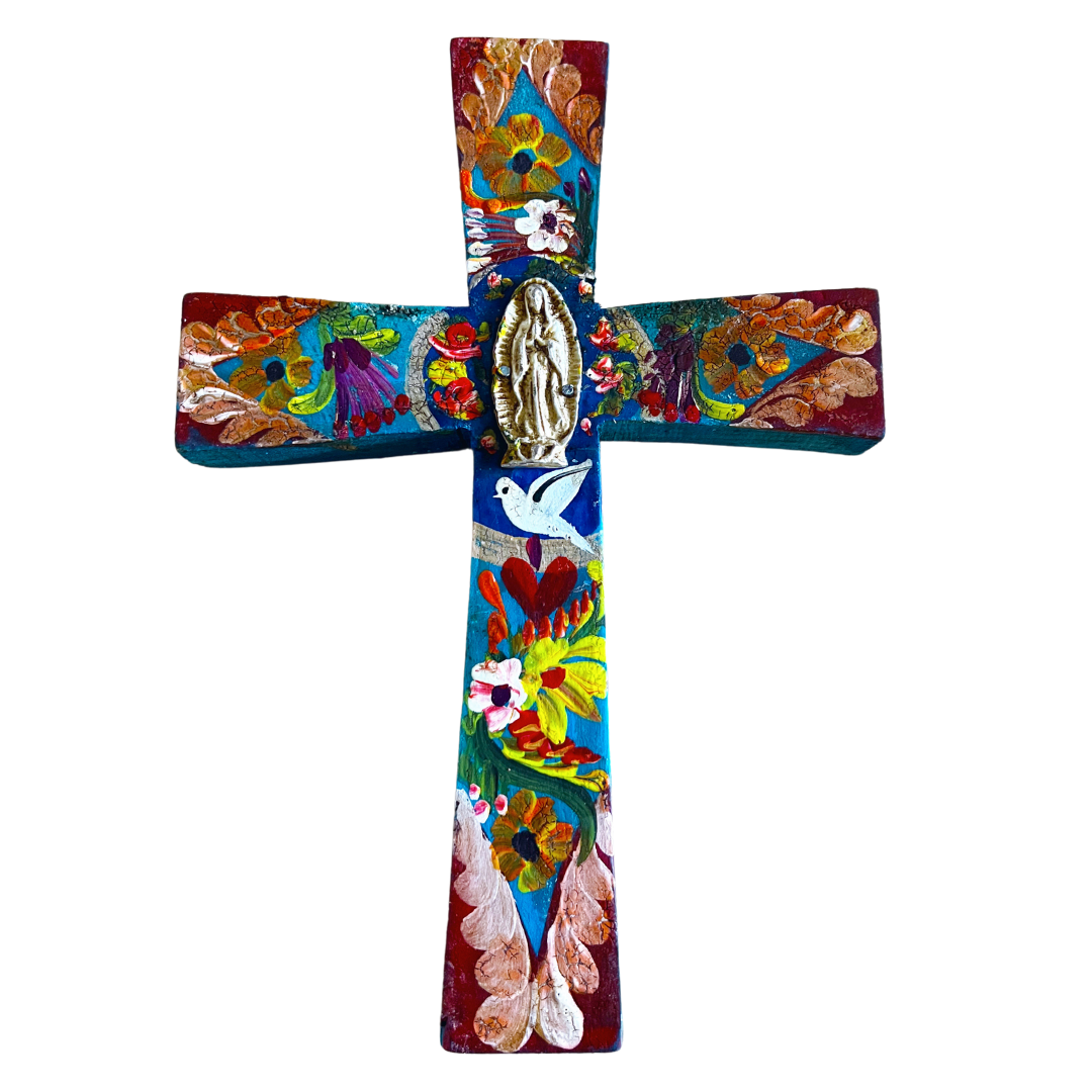 Small Hand-Painted Cross (Style 10)