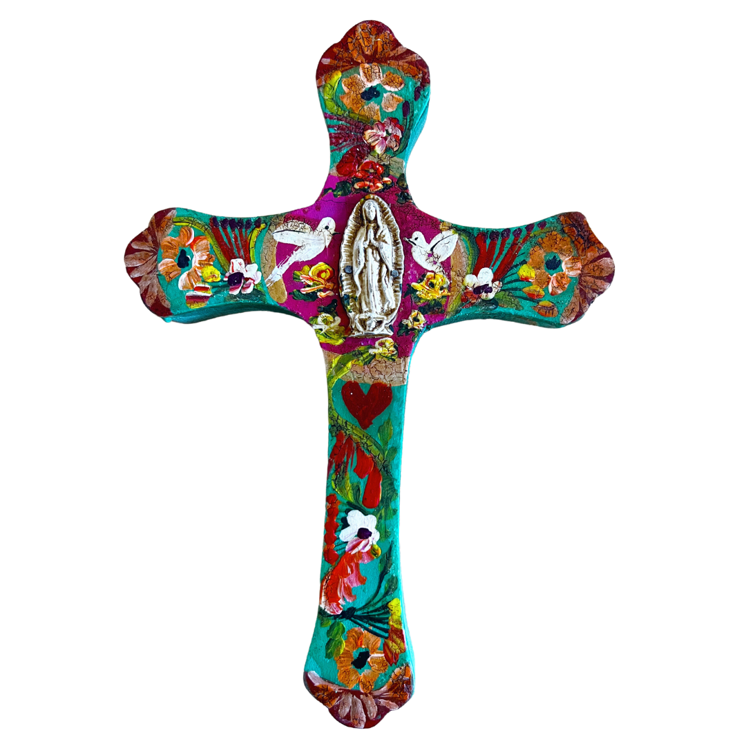 Small Hand-Painted Cross (Style 3)