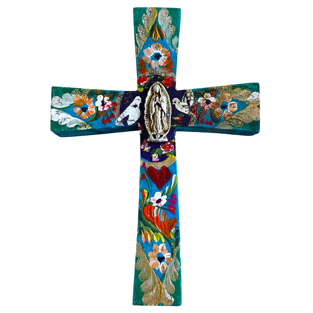 Small Hand-Painted Cross (Style 4)