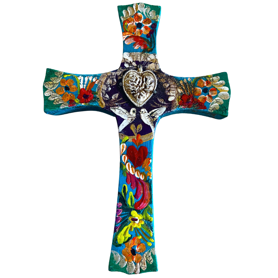 Small Hand-Painted Cross (Style 6)